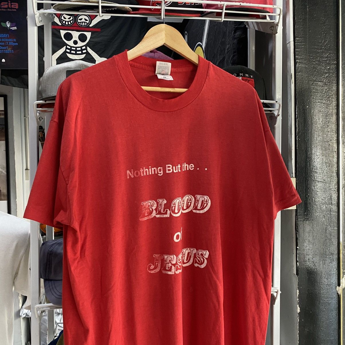 Vintage VINTAGE NOTHING BUT THE.. BLOOD OF JESUS TEE Size US XXL / EU 58 / 5 - 3 Thumbnail