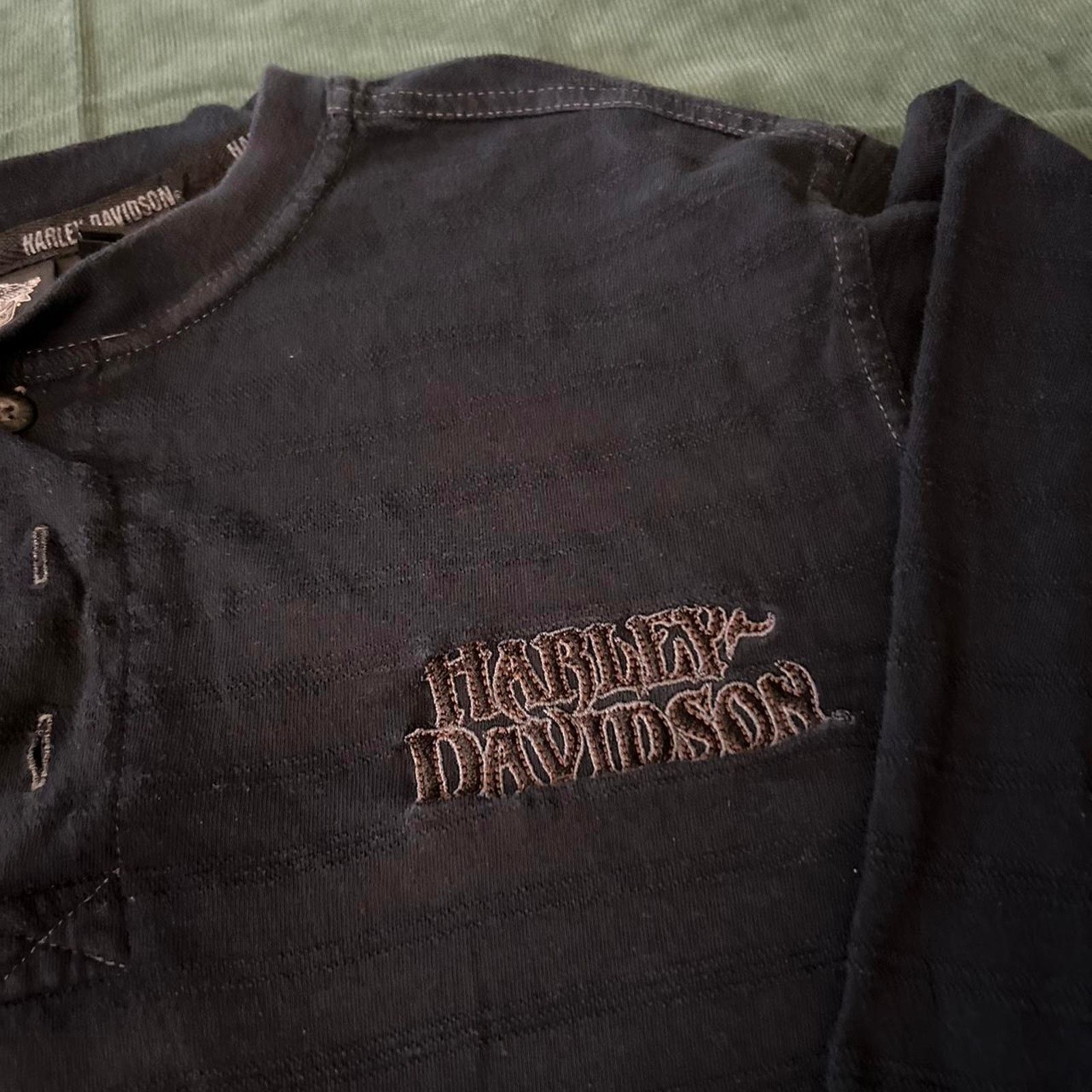 Harley Davidson Y2k harley davidson skull longsleeve Size US M / EU 48-50 / 2 - 2 Thumbnail