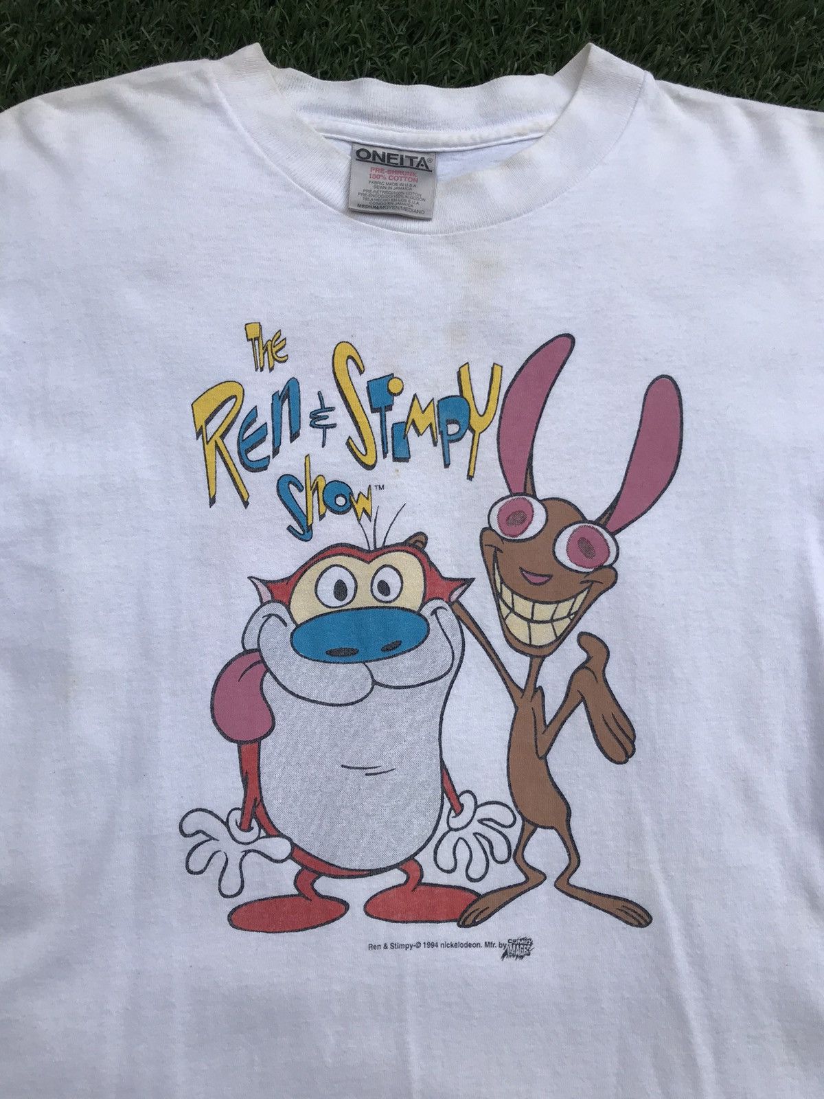 Cartoon Network Vintage The Ren and Stimpy Show T-Shirt 1994 AOP Size US M / EU 48-50 / 2 - 8 Thumbnail