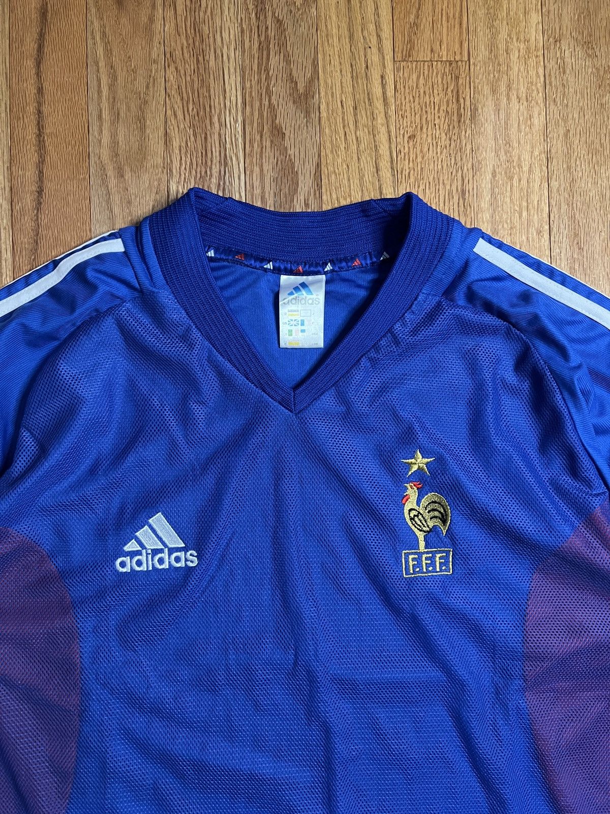 Adidas × Vintage Vintage 2002 France Soccer Jersey Size US L / EU 52-54 / 3 - 2 Thumbnail