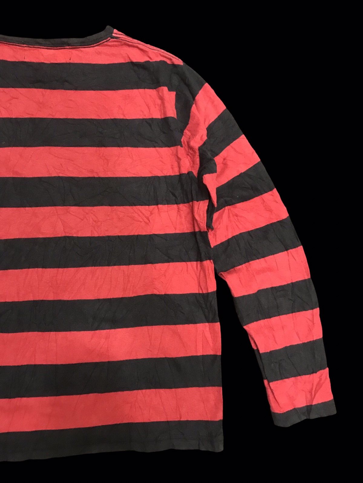 Japanese Brand 💥KURT COBAIN STYLE💥Back Number Japan Prisoner Stripe Shirt Size US S / EU 44-46 / 1 - 6 Thumbnail