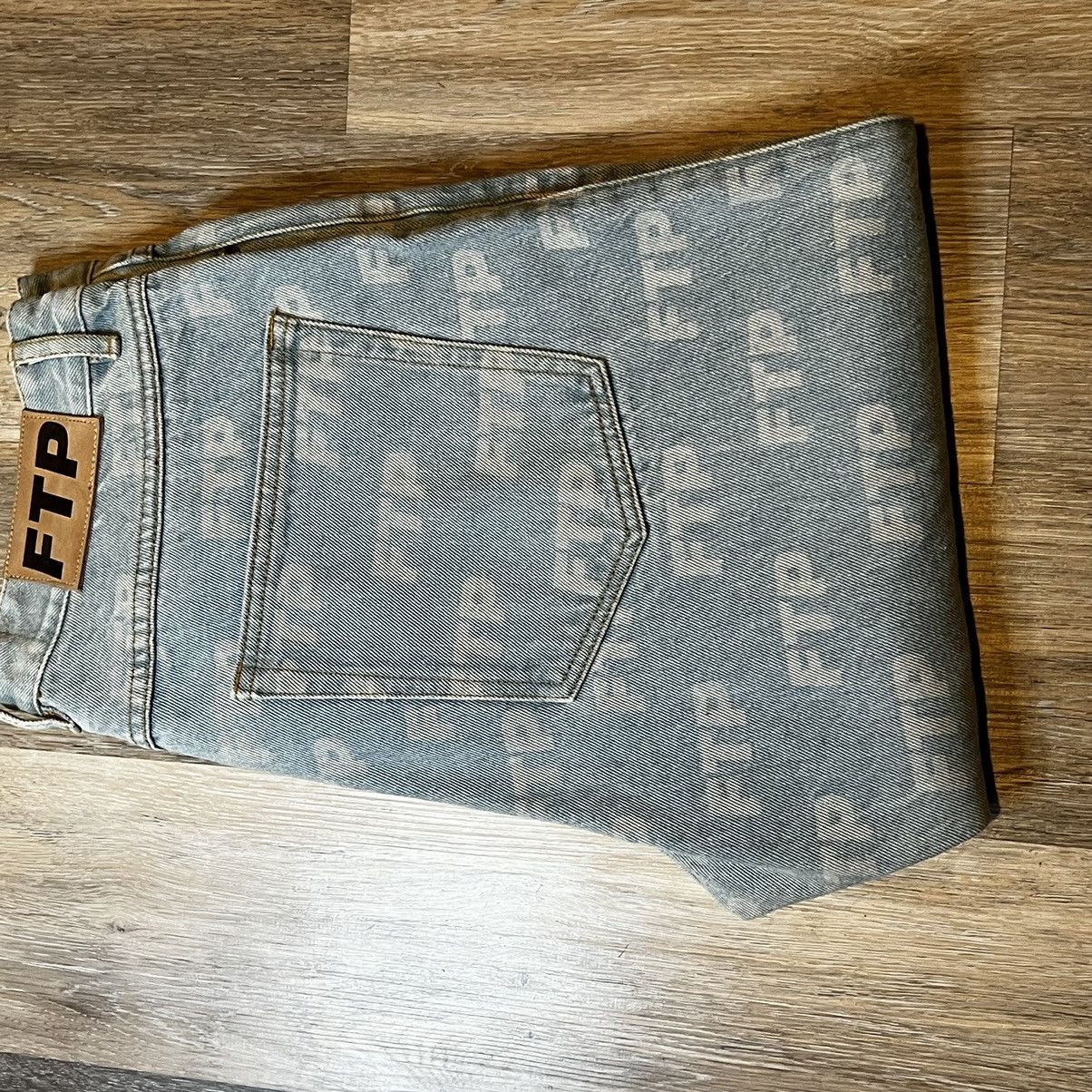 Fuck The Population Fuck The Population Allover Denim pant Jeans Size US 32 / EU 48 - 4 Thumbnail