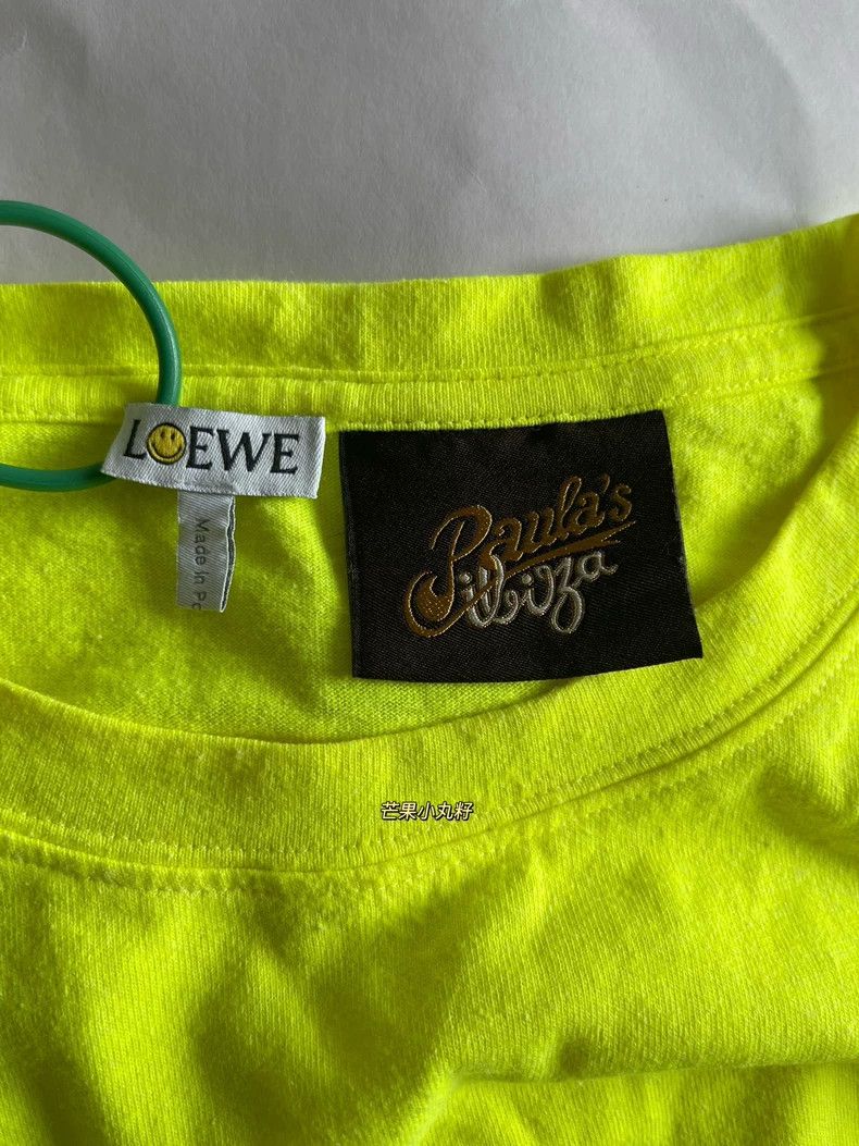 Loewe LOEWE Fluorescent yellow green smiling short sleeve T-shir Size S / US 4 / IT 40 - 5 Thumbnail