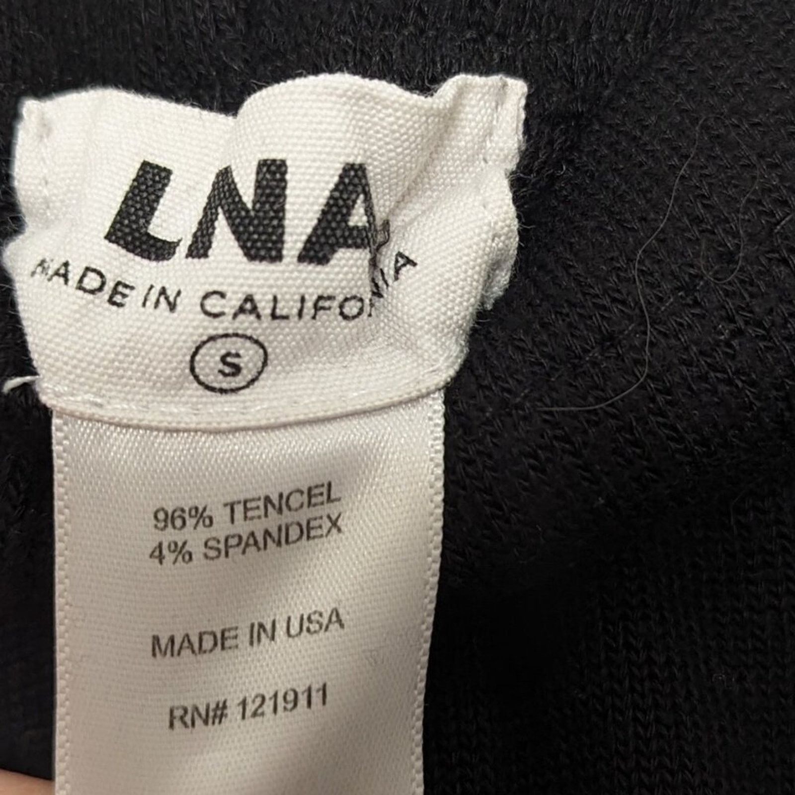 Other LNA Black Casual Cropped Lounge Pants Rainbow Side Leg Trim Size 26" / US 2 / IT 38 - 2 Thumbnail