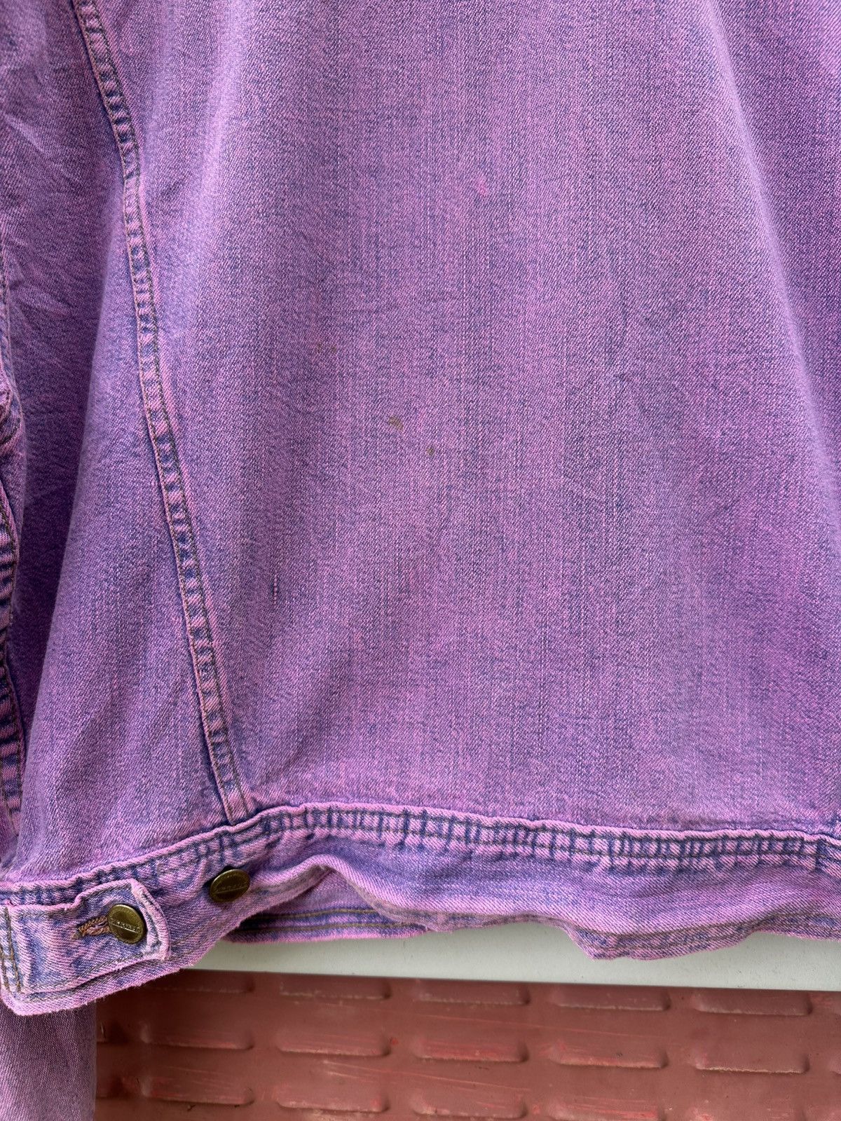 Marithe + Francois Girbaud 👹Vintage Marithe Francois Girbaud Purple Trucker Jacket Size US M / EU 48-50 / 2 - 11 Thumbnail