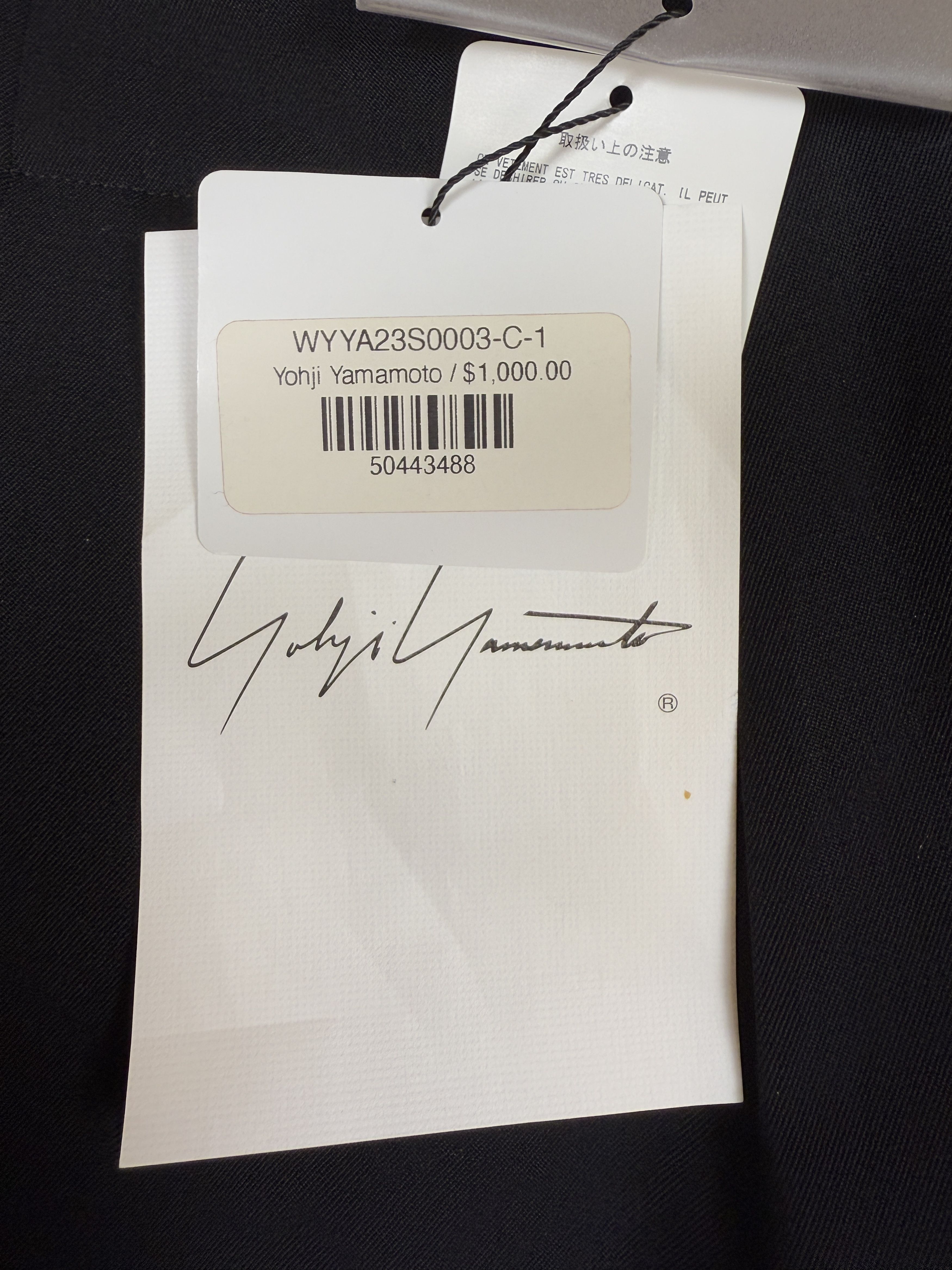 Yohji Yamamoto $1000 Yohji Yamamoto Tucked Hem Trousers Size 26" / US 2 / IT 38 - 13 Thumbnail