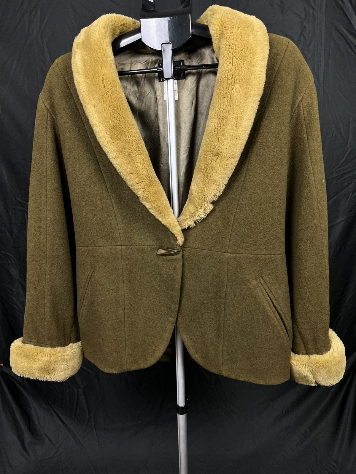 Kenzo KENZO City Vintage Wool Jacket Faux Fur Collar France 80s 90 Size S / US 4 / IT 40 - 3 Thumbnail