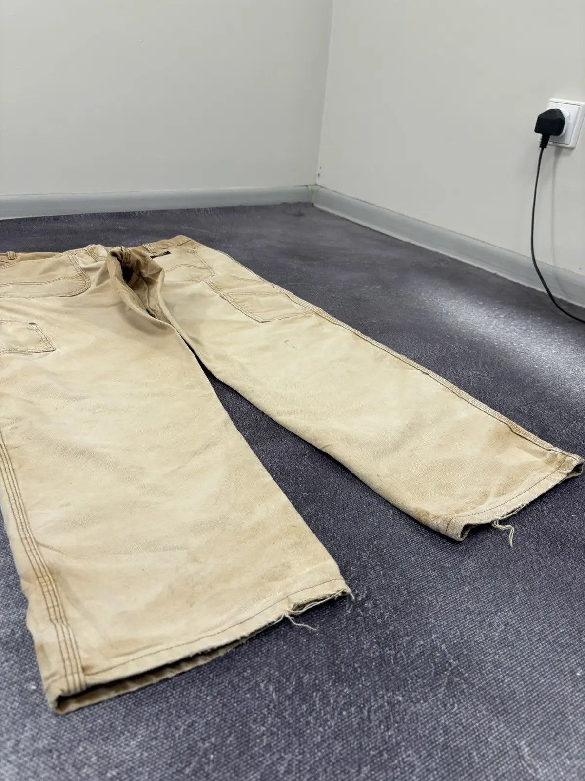 Dickies × Vintage Vintage Dickies Faded Mustard Work Hype Baggy Pants Size US 36 / EU 52 - 3 Thumbnail