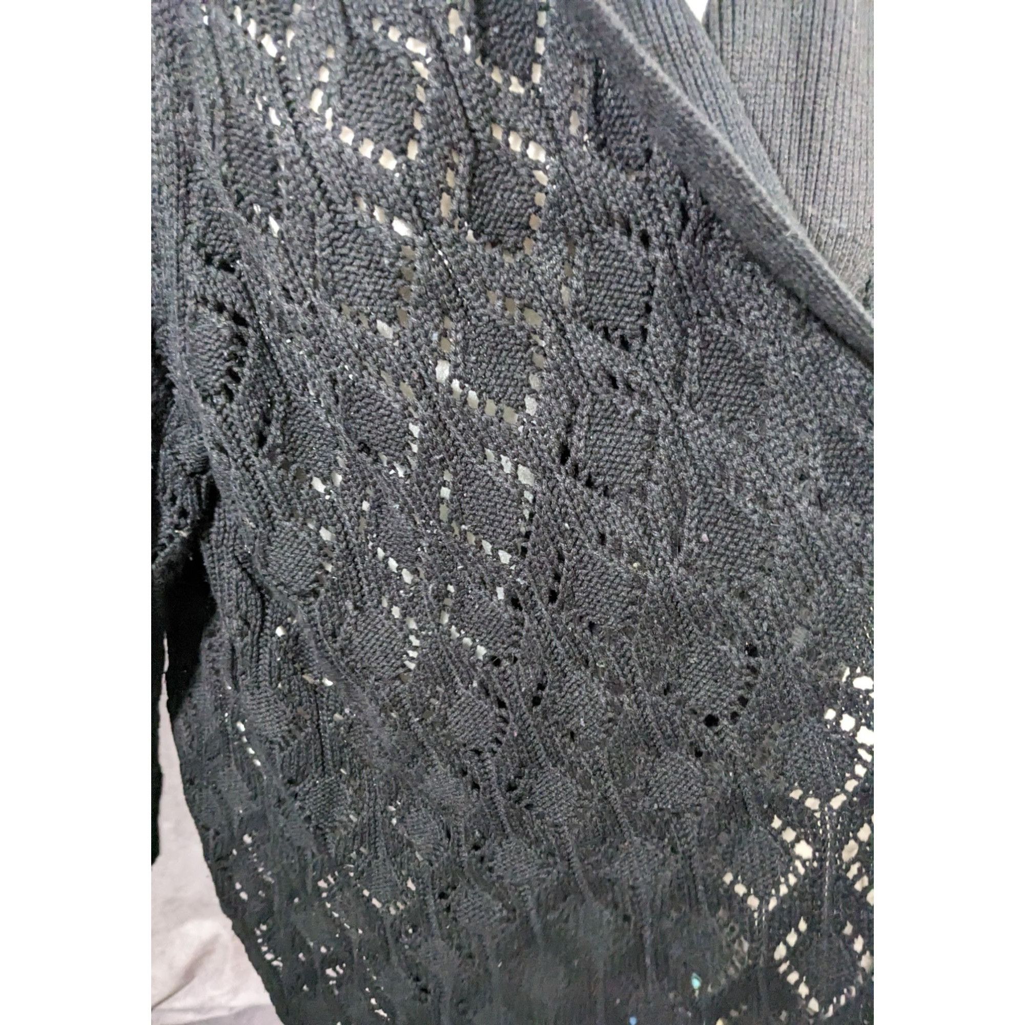 Other Versatile Black Cardigan by Venezia Jeans Clothing Co. Size 3XL / US 20-22 - 6 Thumbnail
