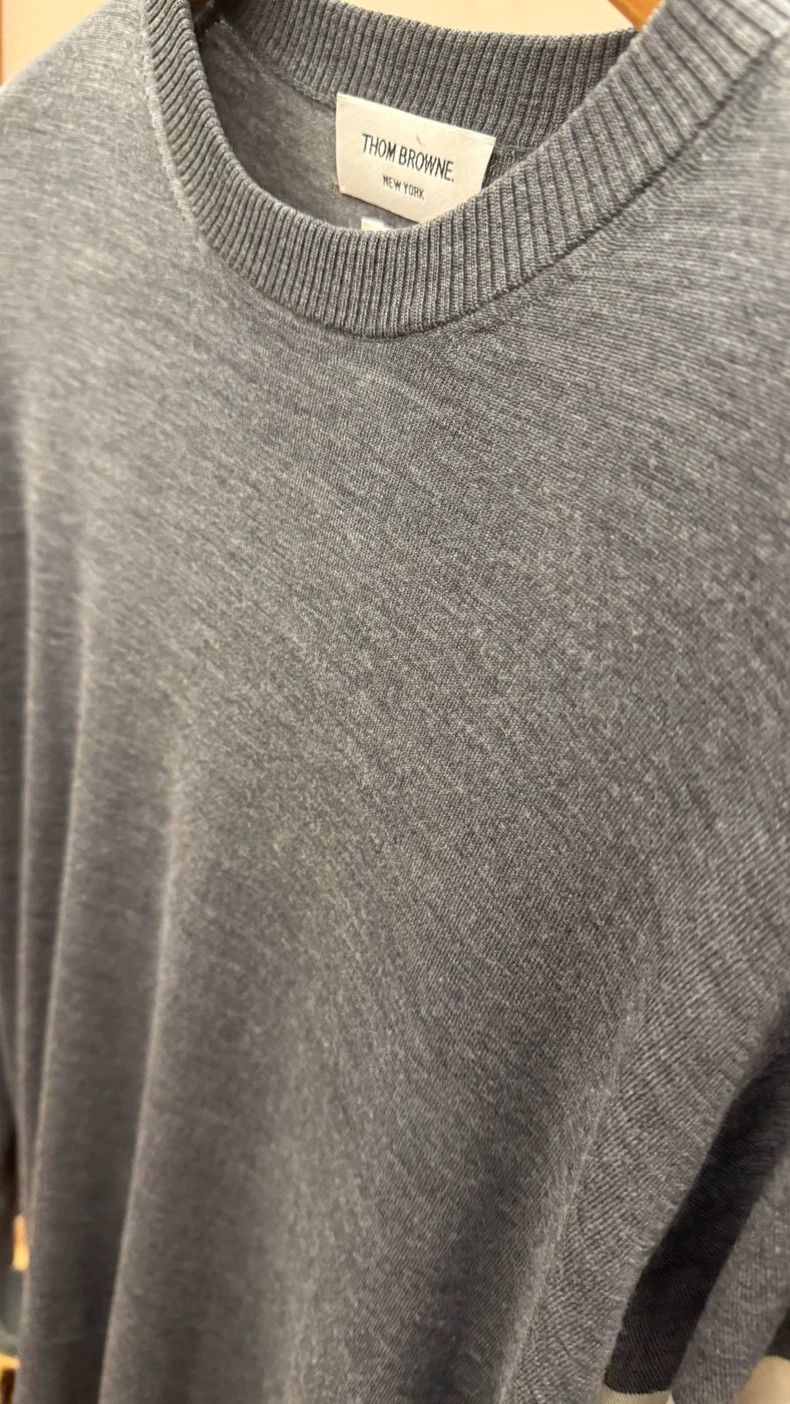 Thom Browne Thom Browne Gray woolen sweater Size US XL / EU 56 / 4 - 3 Thumbnail
