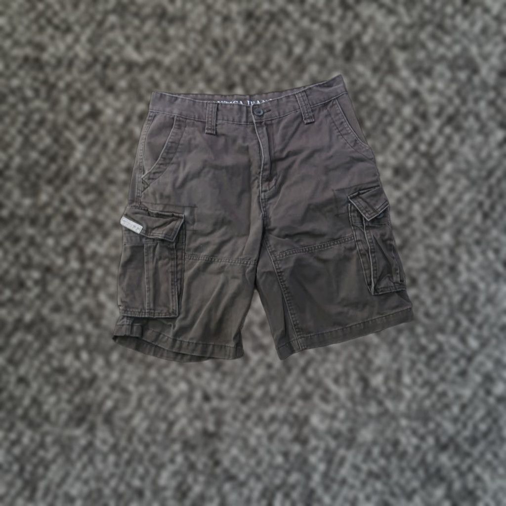 Nautica Nautica Cargo Shorts Men 32 Green 10" Inseams Cargo Pocket Button Logo Zipper Size US 32 / EU 48 - 1 Thumbnail
