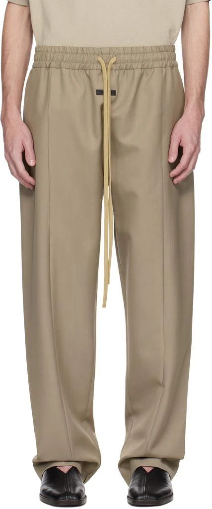 Fear of God Fear of God Beige Wool Center Seam Track Pants Size US 32 / EU 48 - 11 Thumbnail