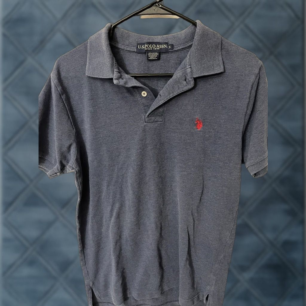 Vintage US Polo Assn Blue Short Sleeve Collared Shirt Size Small W/ Logo Size US S / EU 44-46 / 1 - 1 Thumbnail