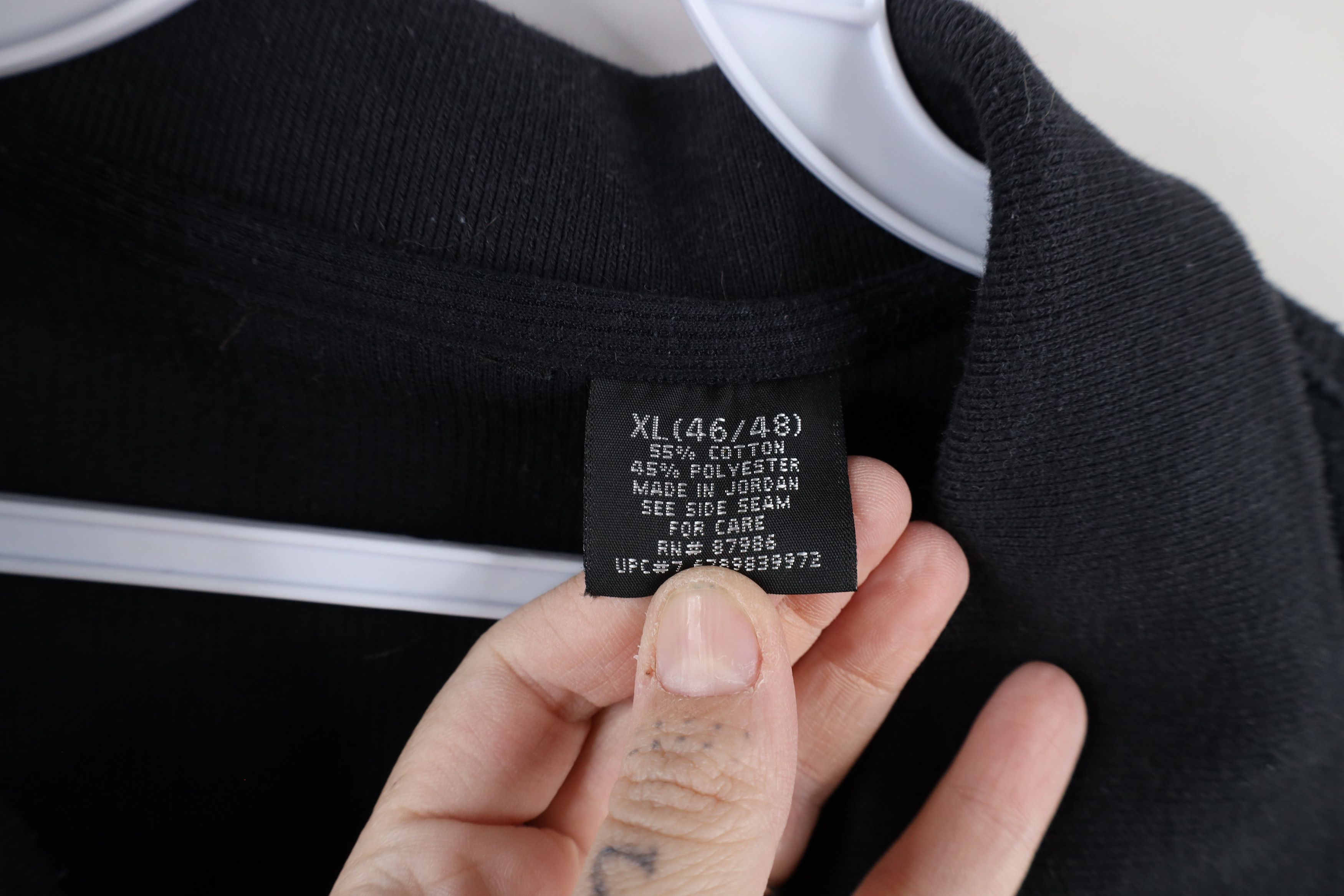 Vintage Vintage 90s Streetwear Ribbed Long Sleeve Rugby Polo Black Size US XL / EU 56 / 4 - 7 Thumbnail