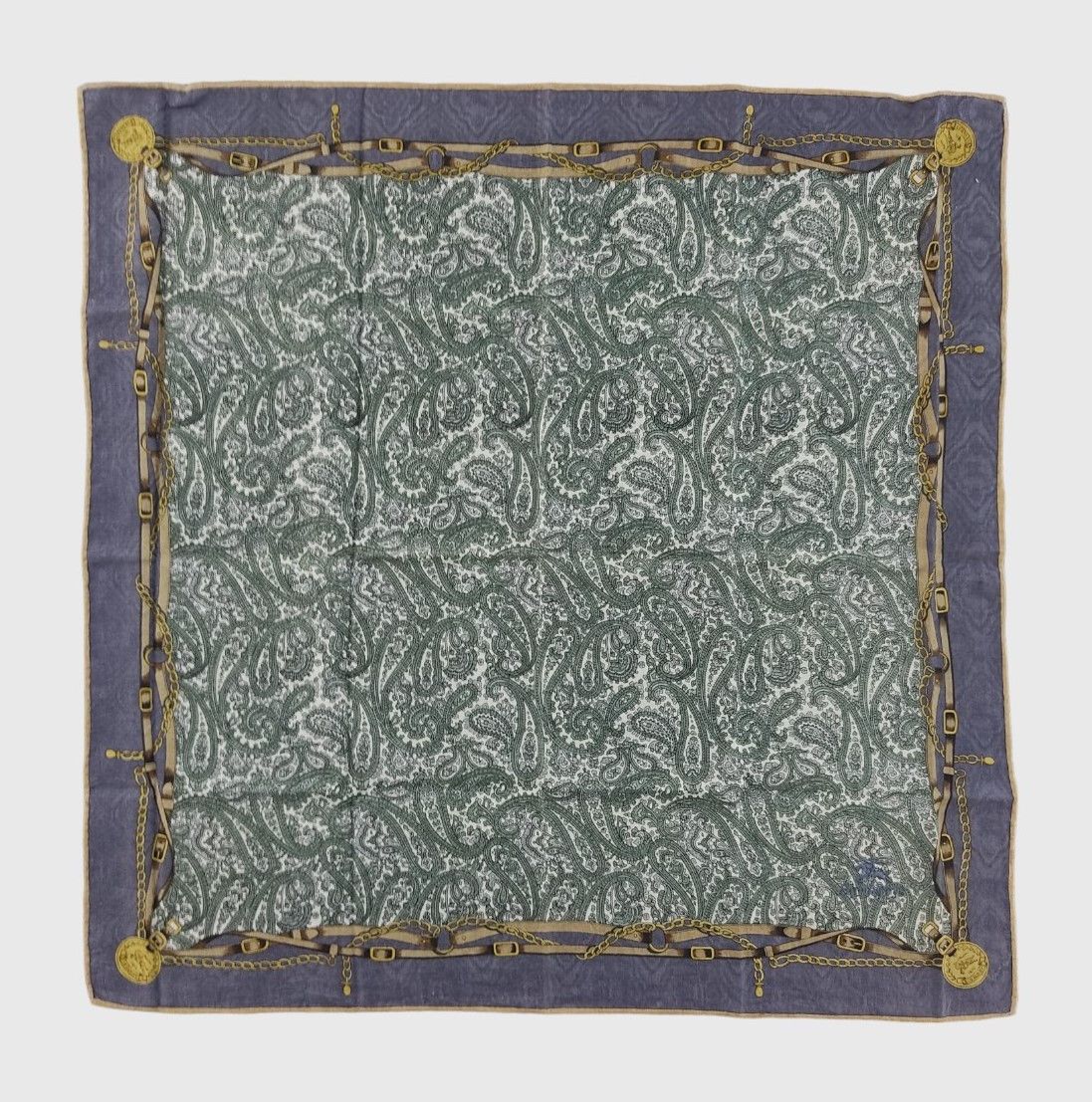 Burberry Vintage Burberrys Paisley Handkerchief Cotton Scarf Size ONE SIZE - 1 Thumbnail
