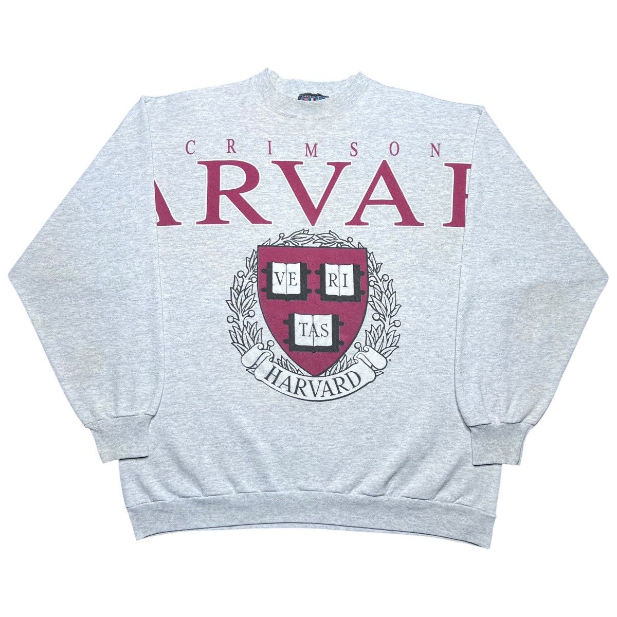 NCAA 1990s Harvard University Crimson Across Spell Out Sweatshirt Size US XL / EU 56 / 4 - 1 Thumbnail
