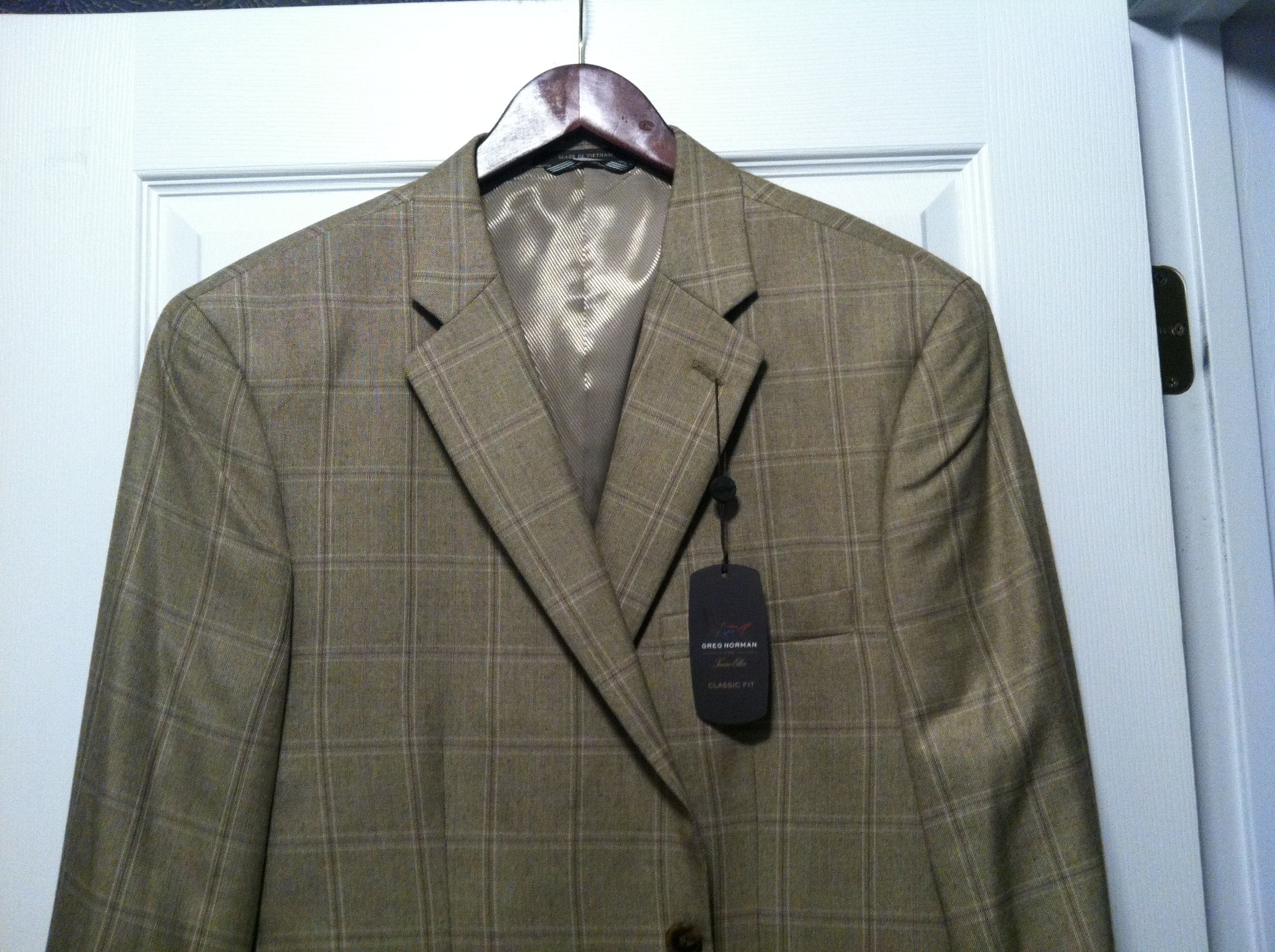Tasso Elba TASSO ELBA MENS NEW 65%POLYESTER 35%RAYON SPORT JACKET 42S Size 42S - 3 Thumbnail