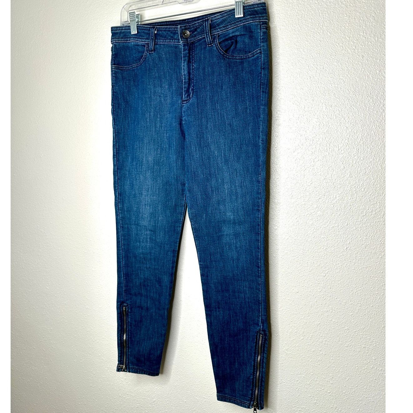 Splendid Splendid Medium Wash High Waist Ankle Zip Skinny Jeans 29 Size 29" - 3 Thumbnail
