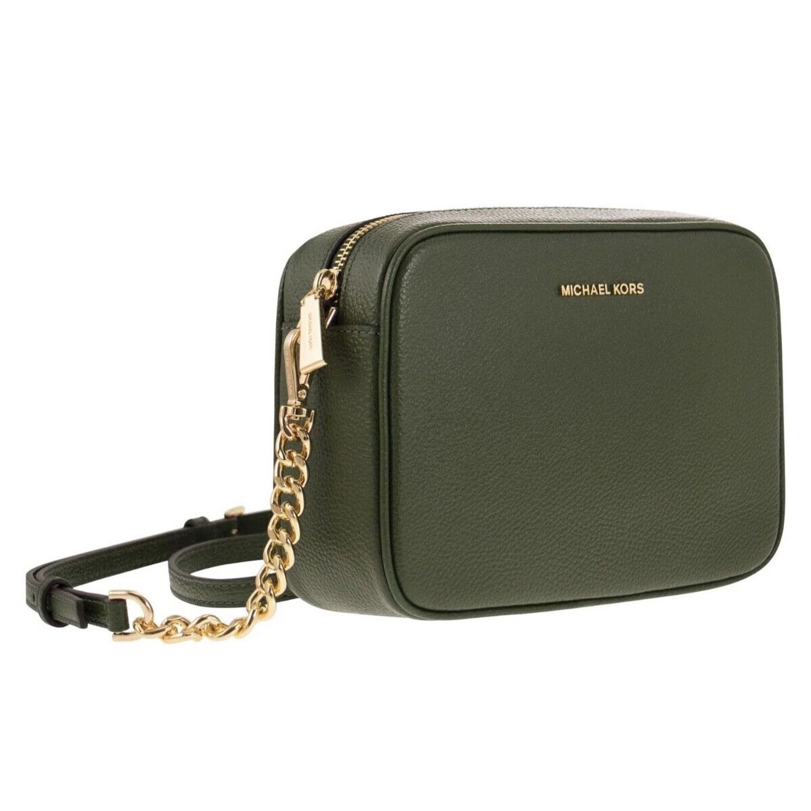 Michael Kors Michael Kors Ginny Leather Crossbody Bag Green EUC MSRP $248 Size ONE SIZE - 18 Thumbnail