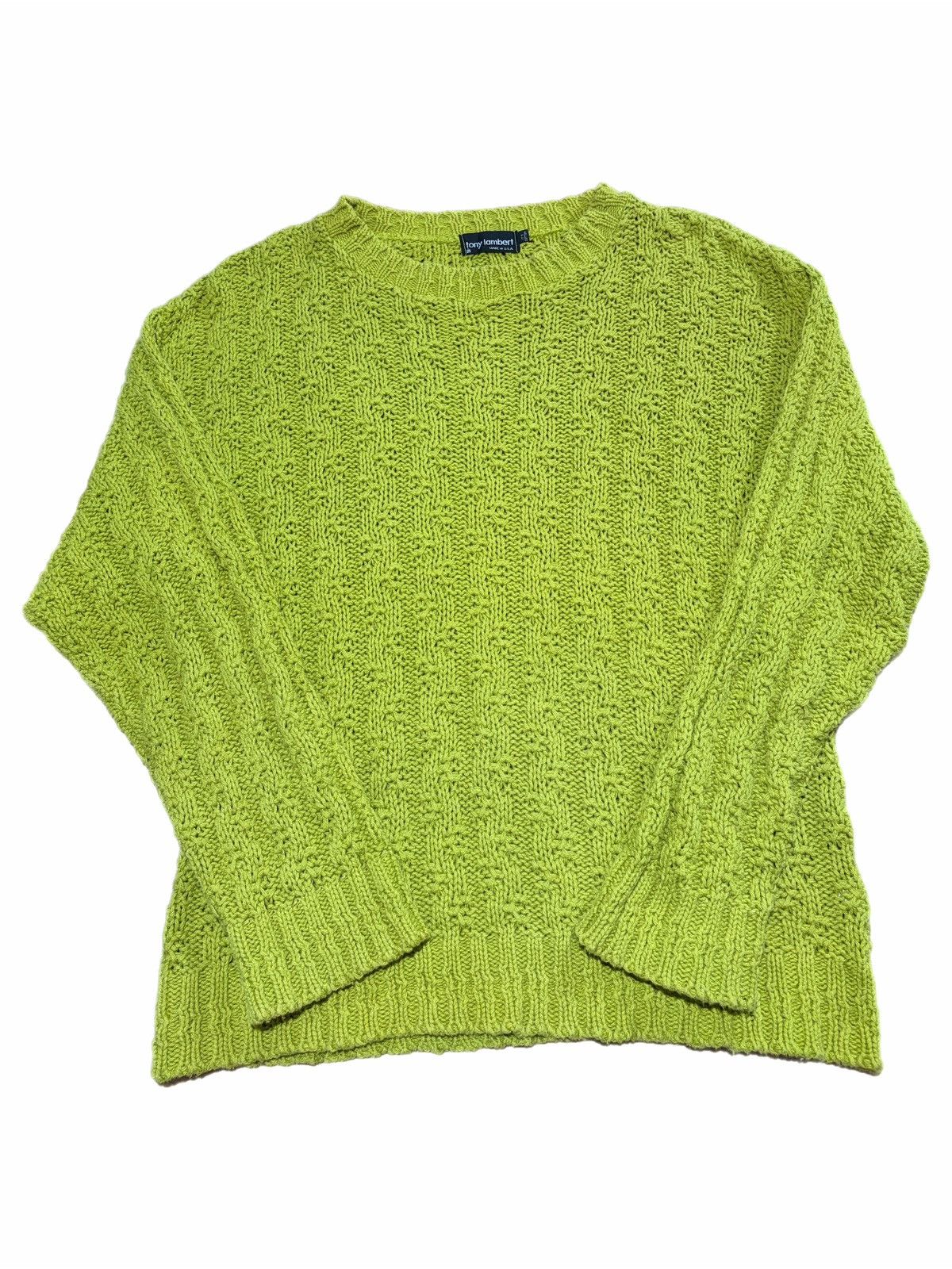 Other Tony Lambert Sweater Womens Medium Textured Knit USA Vtg Size M / US 6-8 / IT 42-44 - 1 Thumbnail