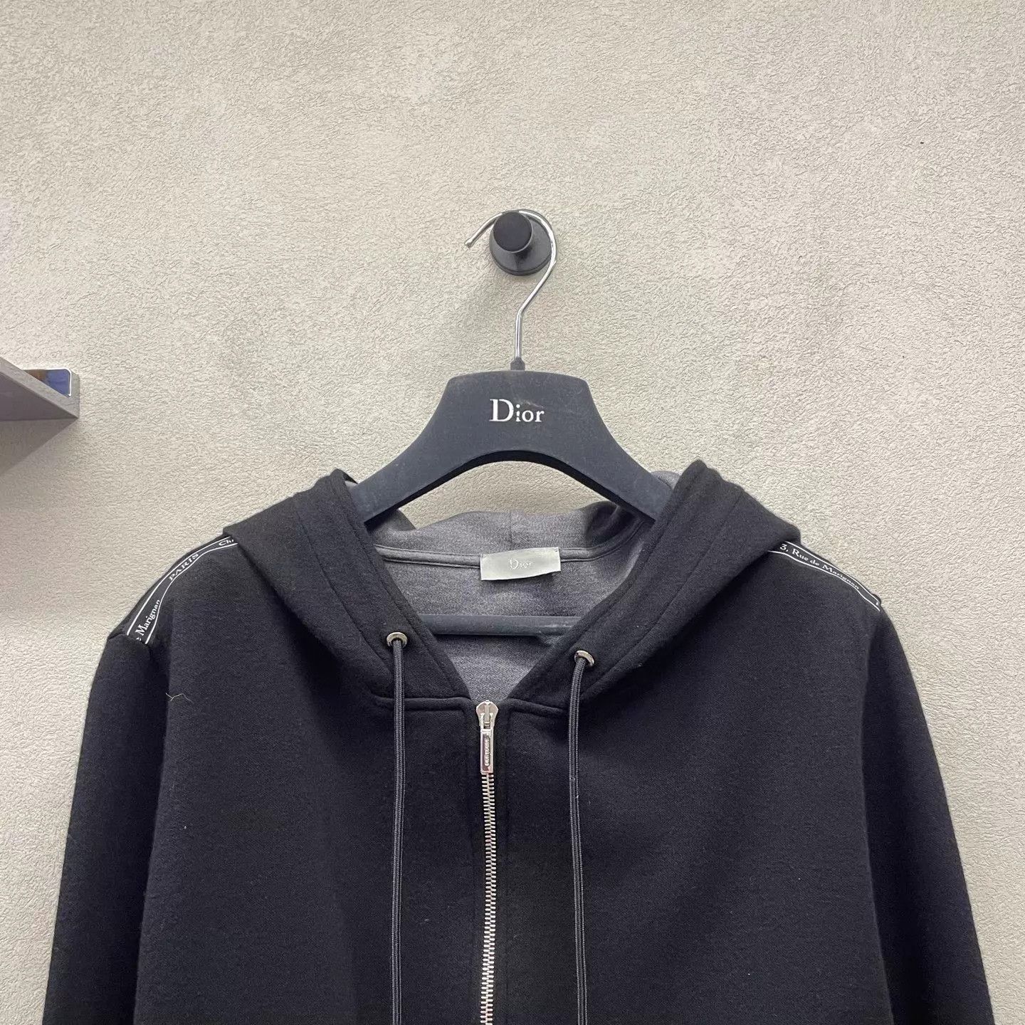 Dior Dior black zipper hooded jacket S classic sporty Size S / US 4 / IT 40 - 4 Thumbnail