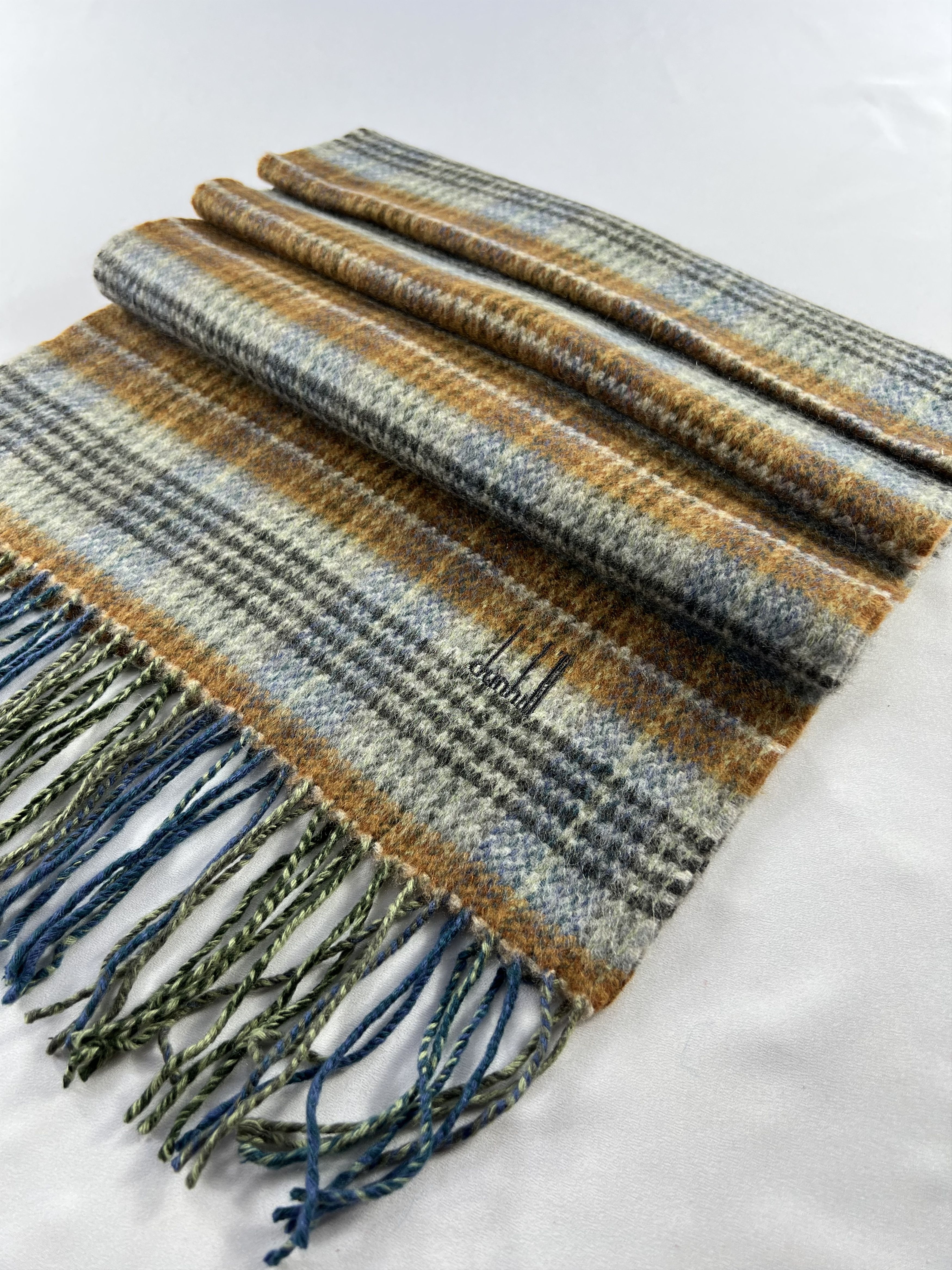 Alfred Dunhill Alfred Dunhill Cashmere Scarf / Muffler / Neckwear P988 Size ONE SIZE - 2 Thumbnail