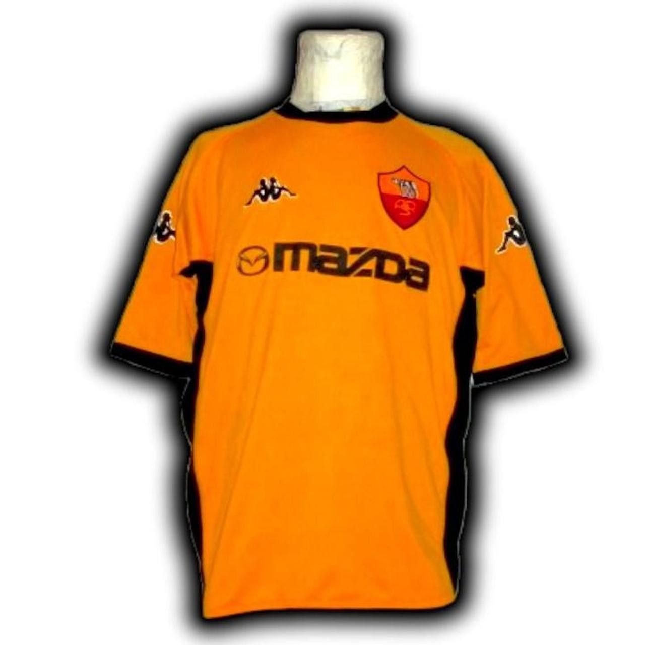 Kappa As Roma Italy 2002 2003 Goalkeeper Home Shirt Jersey Size US L / EU 52-54 / 3 - 1 Thumbnail