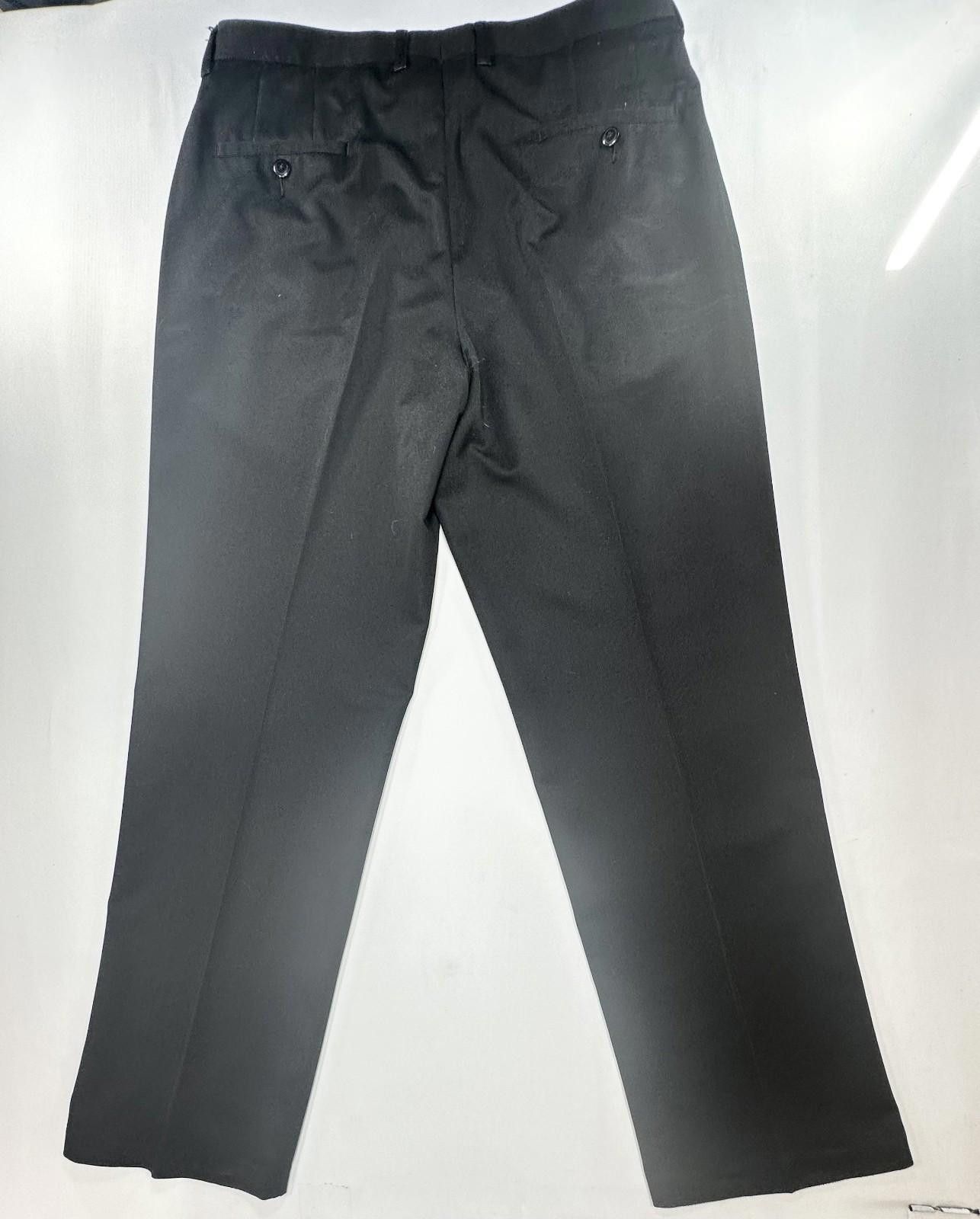 Liz Claiborne Claiborne Straight Leg Flat Front Chinos Black Mens 36/32 Size US 36 / EU 52 - 2 Thumbnail