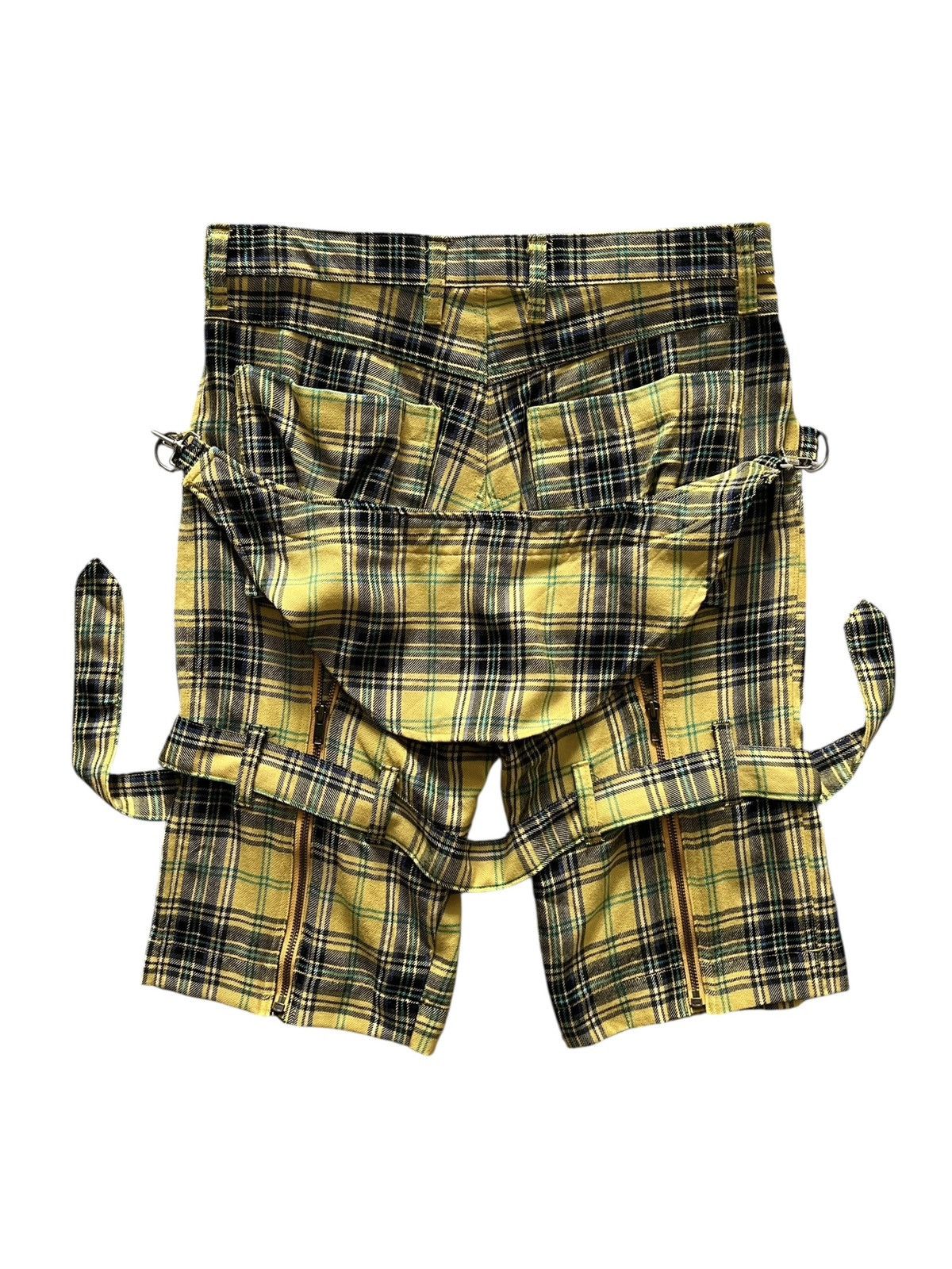 Seditionaries 1990s El Flamingo 🎌 Tartan Bondage Shorts Size US 34 / EU 50 - 1 Thumbnail