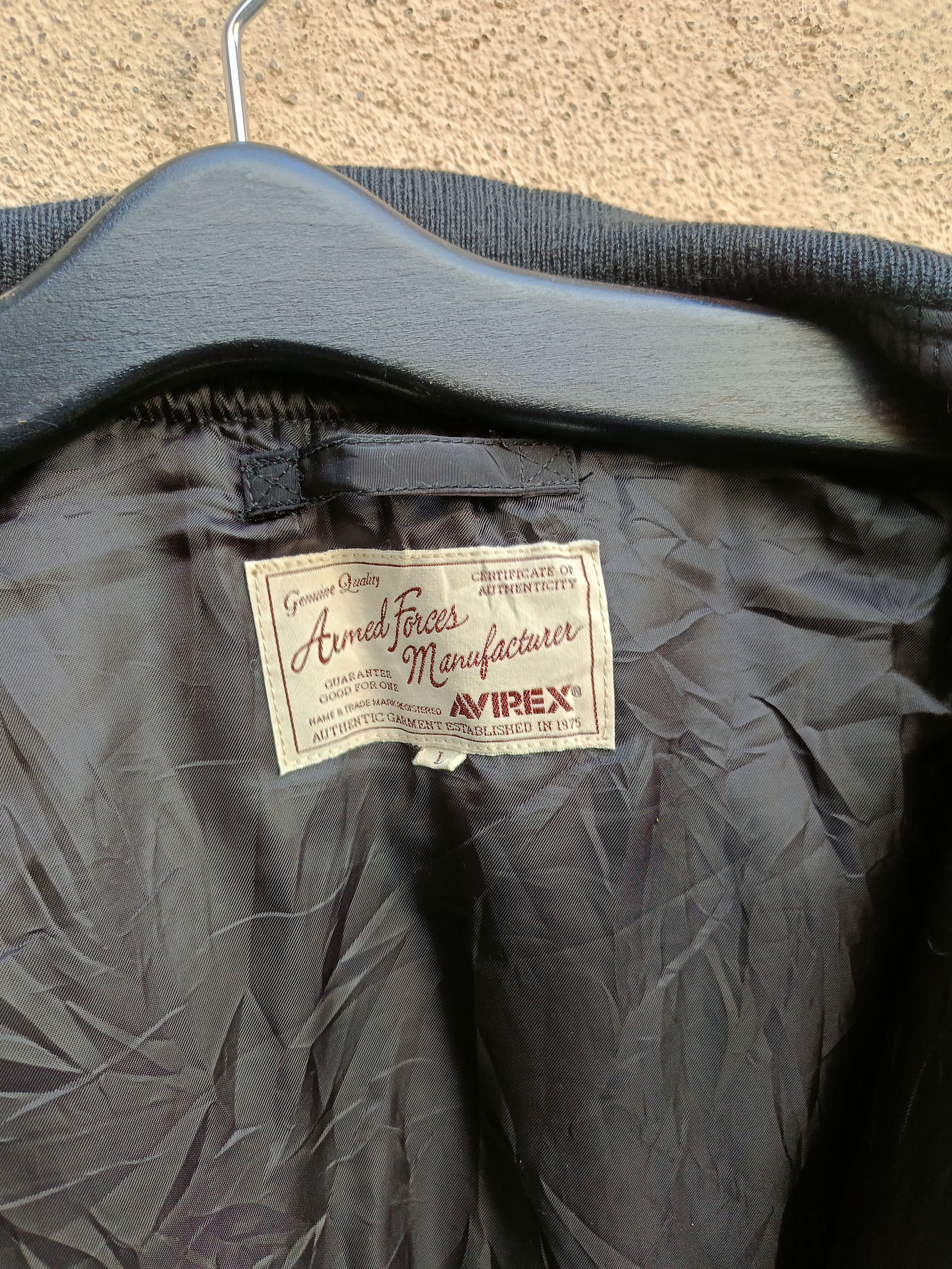 Avirex AVIREX BLACK KNIGHTS MA-1 BOMBER FLIGHT JACKET Size US M / EU 48-50 / 2 - 14 Thumbnail