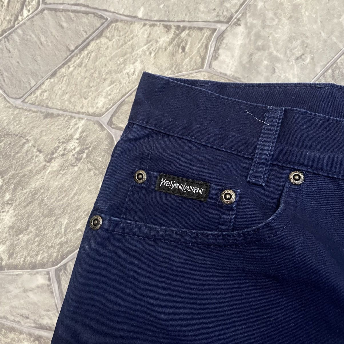 Yves Saint Laurent Vintage Yves Saint Laurent Baggy Jeans YSL Embroidered Logo Size US 36 / EU 52 - 9 Thumbnail