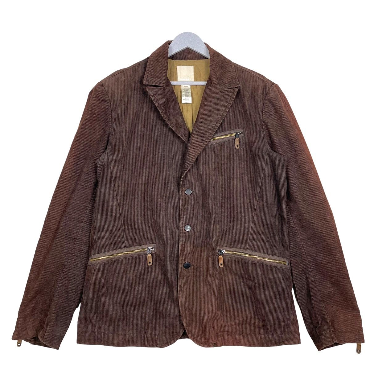 Diesel 💥DIESEL CORDUROY SUNFADED BIKER JACKET Size US L / EU 52-54 / 3 - 1 Thumbnail