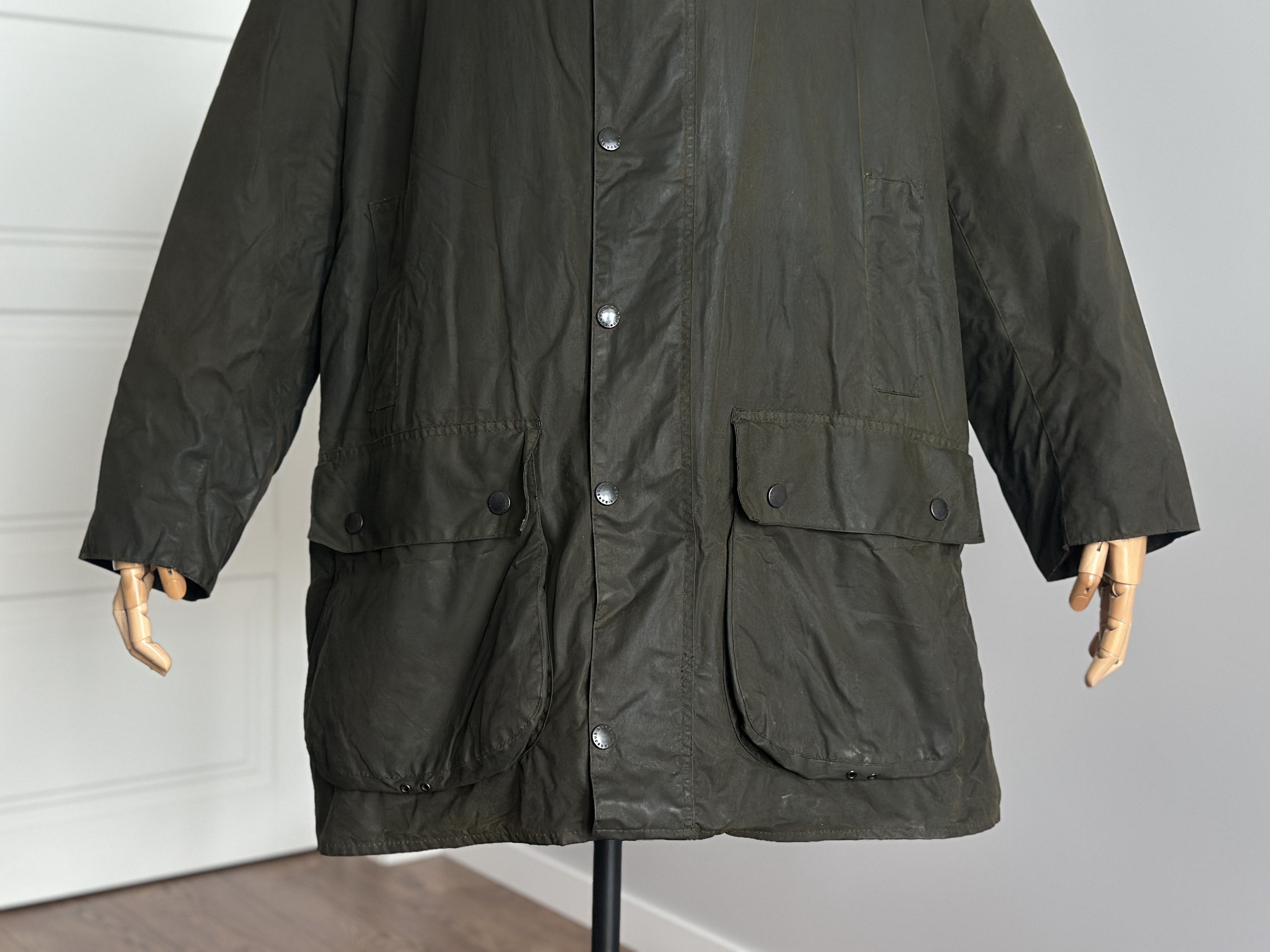 Barbour BARBOUR A200 Border Wax Jacket C46 / 117CM England Vintage Size US XXL / EU 58 / 5 - 3 Thumbnail