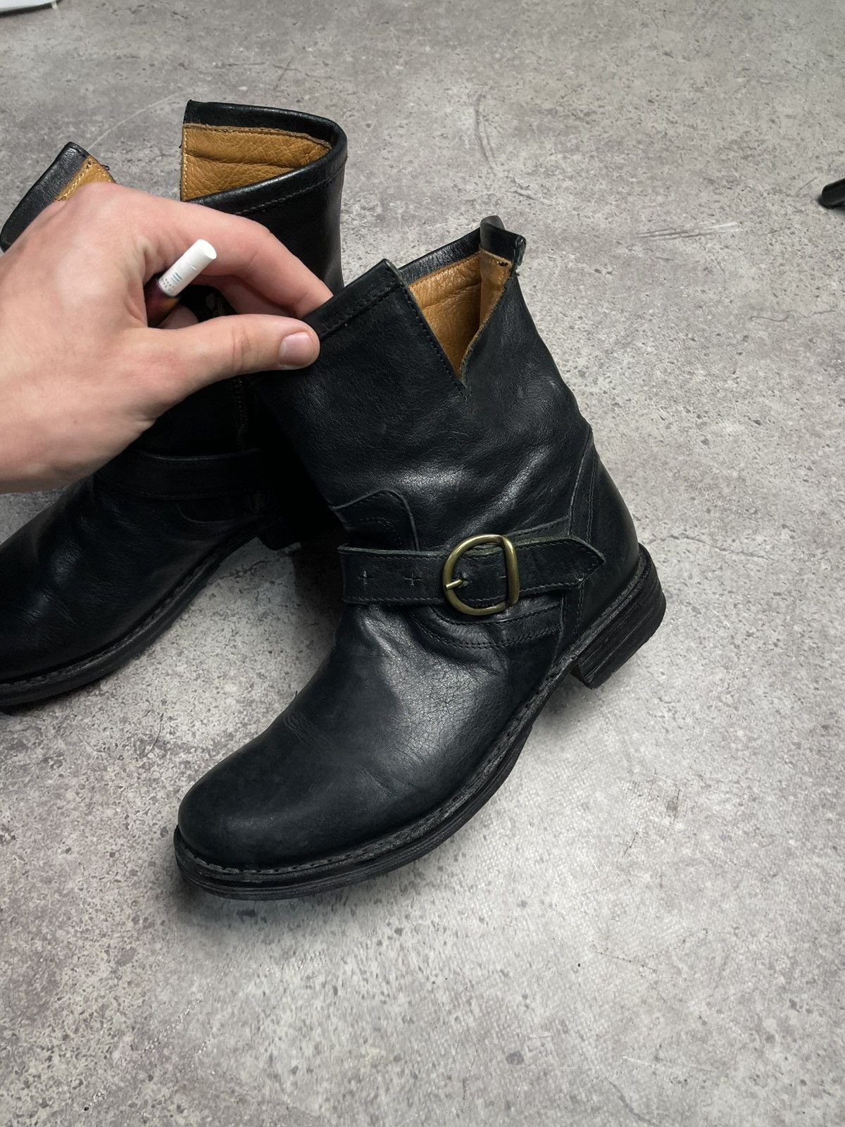Fiorentini + Baker Fiorentini + Baker Eternity Eli Black Leather Ankle Boots Size US 6 / IT 36 - 5 Thumbnail