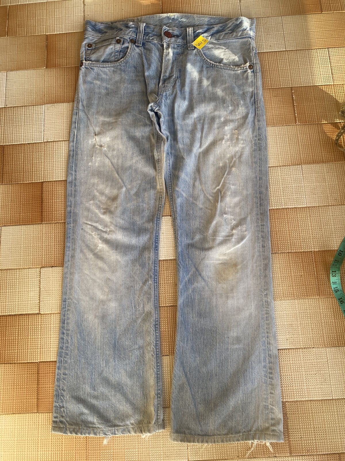 Edwin × PPFM Vintage edwin 503 blue trip straight cut denim Size US 30 / EU 46 - 2 Thumbnail