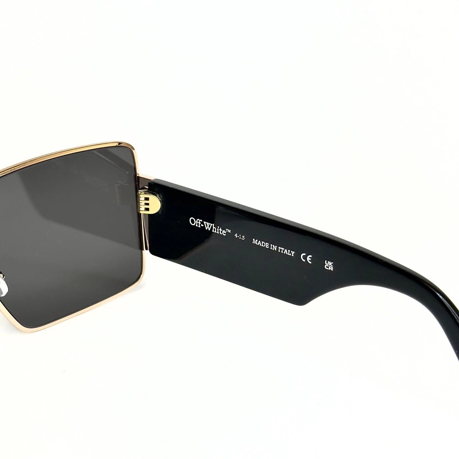 Off-White OFF-WHITE 14G OERI14G ASPEN Black Gold Unisex Mask Large Size ONE SIZE - 4 Thumbnail