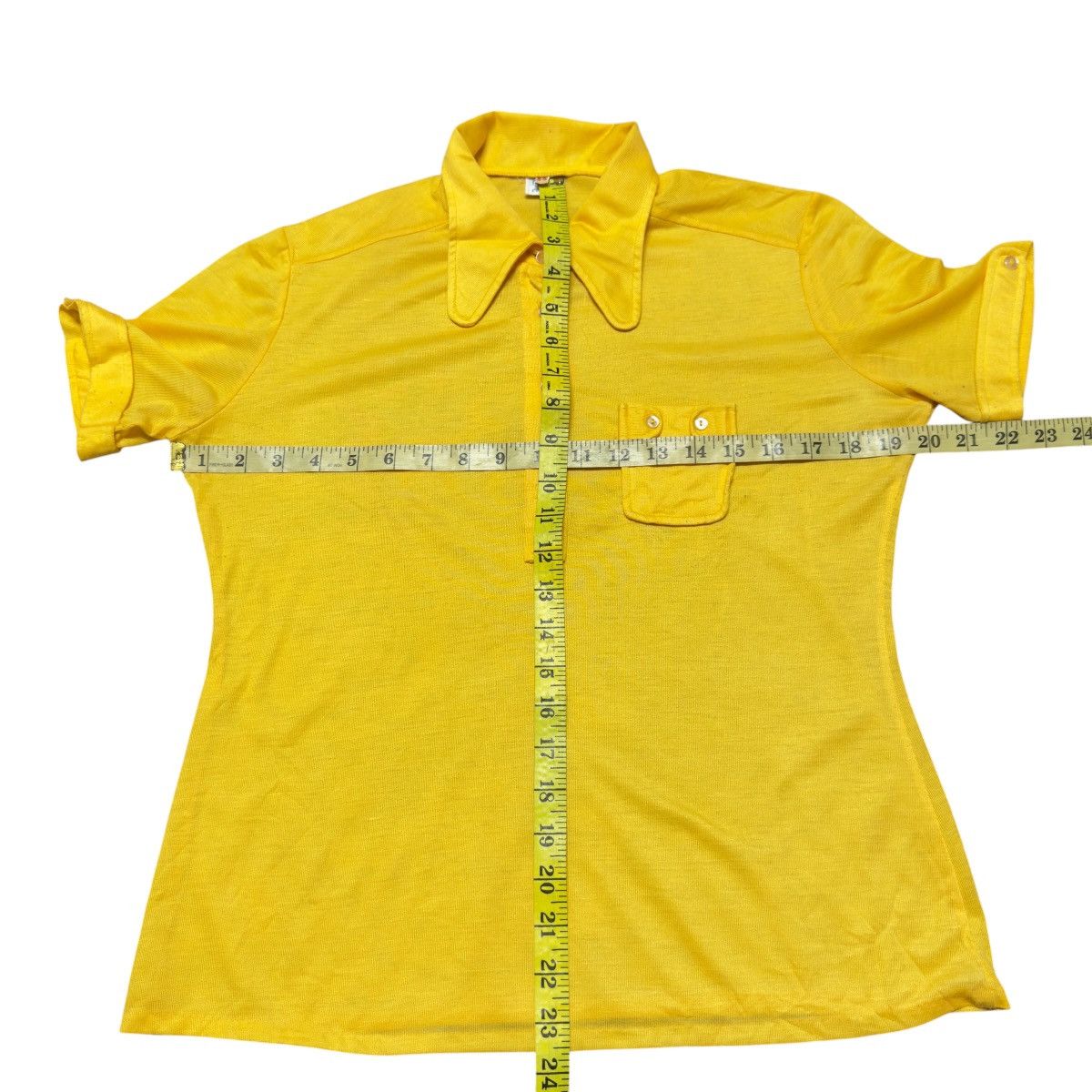 Vintage Vintage 60s Diolen Colvera Cropped Shirt Size M / US 6-8 / IT 42-44 - 9 Thumbnail