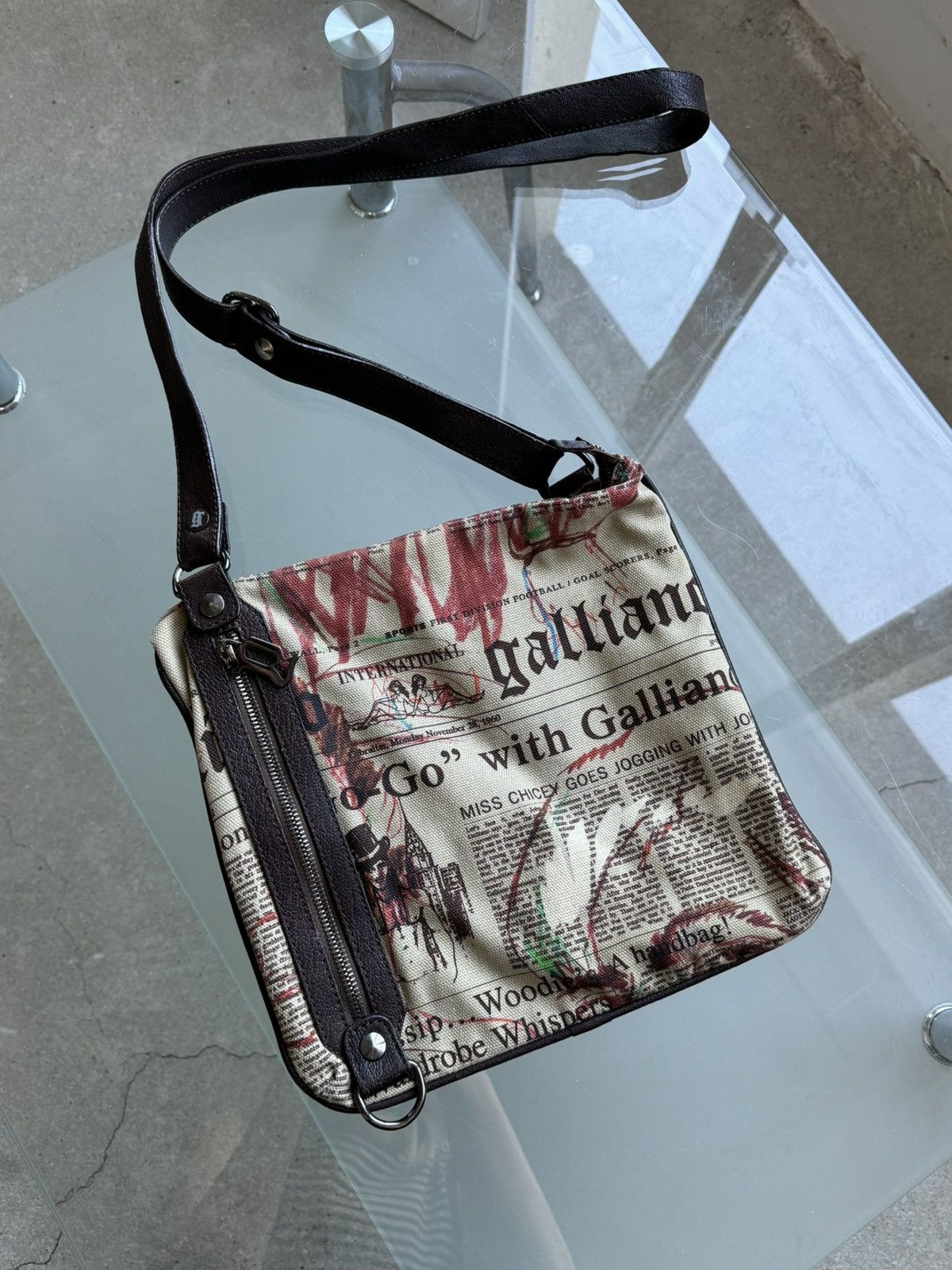 John Galliano Newspaper Bag | Grailed