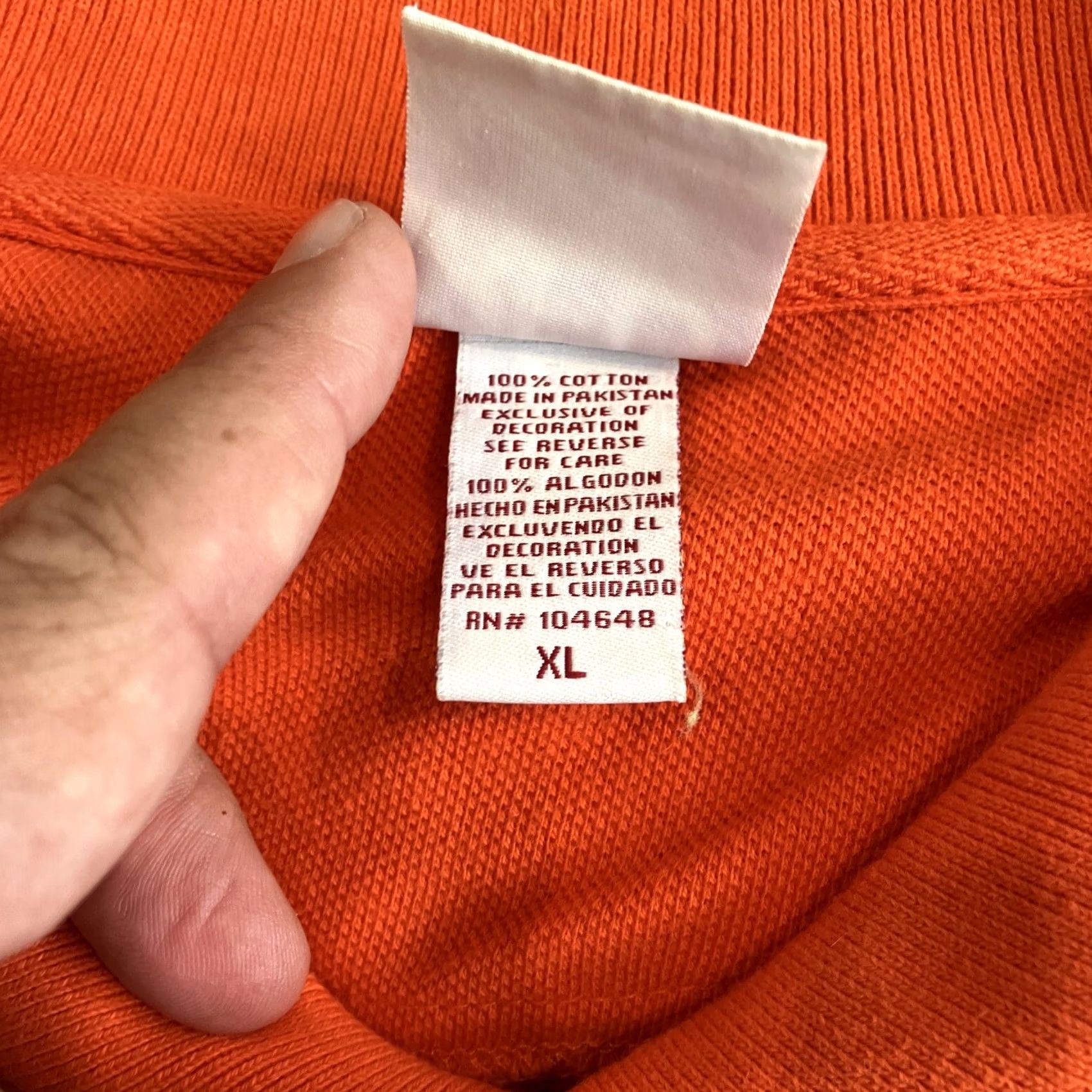 Vintage Auburn University Tigers Red Oak Orange Golf Polo XL Size US XL / EU 56 / 4 - 4 Thumbnail