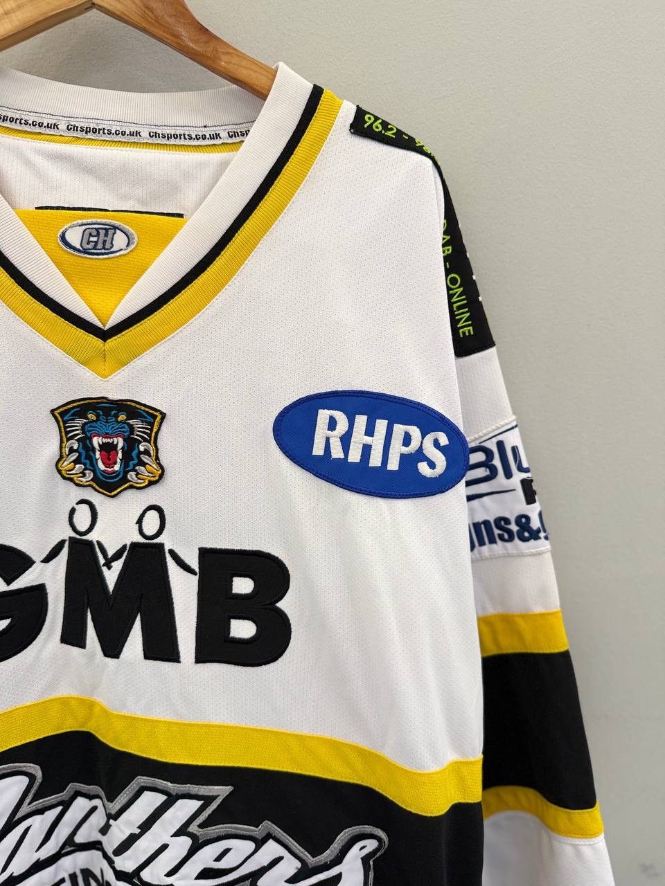 NHL NOTTINGHAM PANTHERS HOCKEY SHIRT JERSEY CH sz M MEN WHITE Size US M / EU 48-50 / 2 - 2 Thumbnail