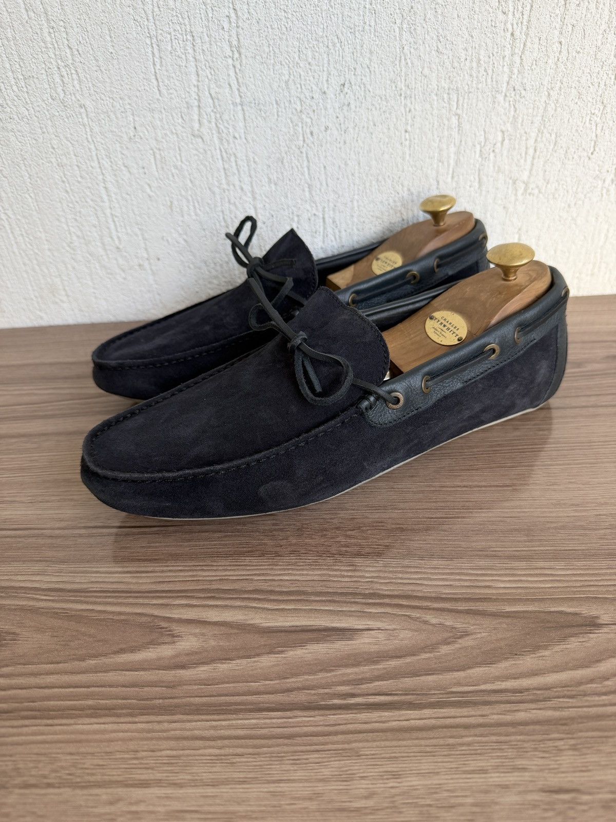 Loro Piana Suede Dot sole walk loafers Size US 9 / EU 42 - 1 Thumbnail