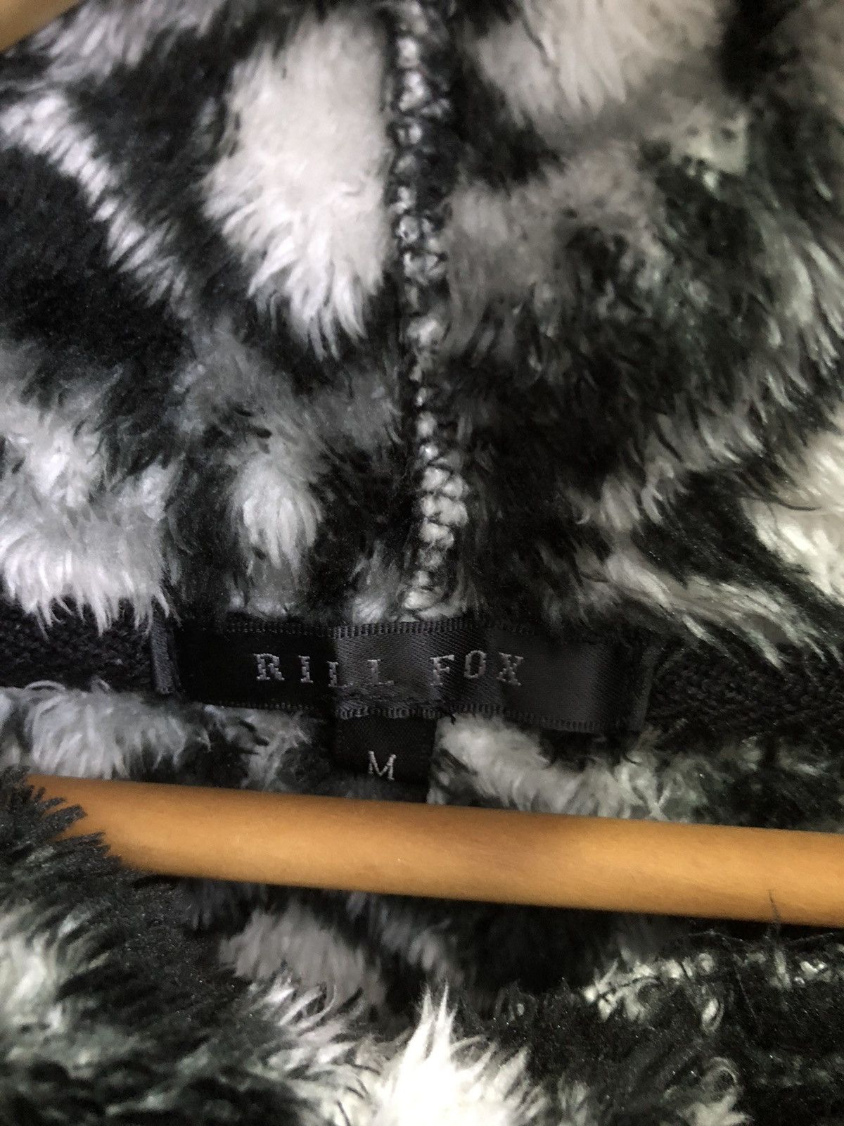 Japanese Brand Rill Fox Japan Fuzzy Tribal Fleece Hoodie Size US M / EU 48-50 / 2 - 6 Thumbnail