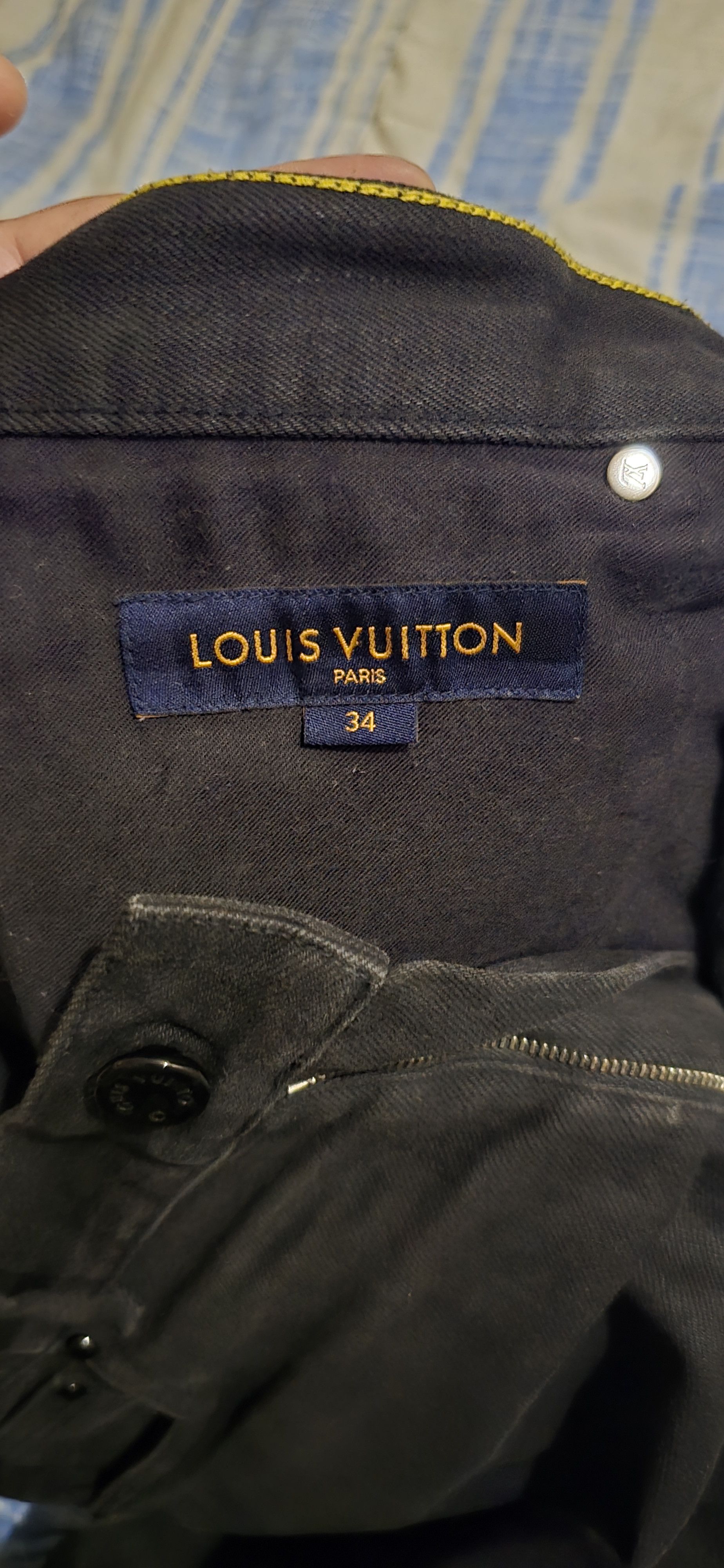 Louis Vuitton Black LV slim stretch denim Size US 34 / EU 50 - 3 Thumbnail