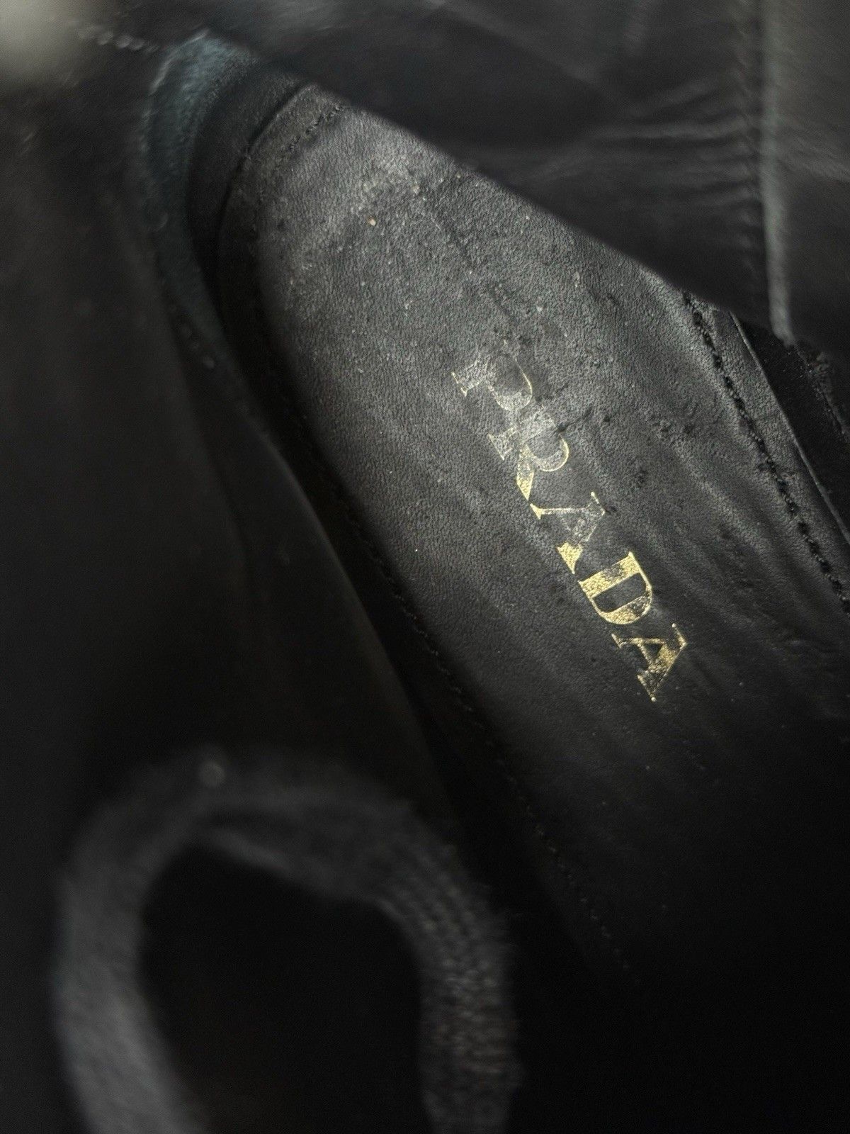 Prada DDP Prada Spazzolato Womens Combat Ankle Boots Black Size 36 Size US 6 / IT 36 - 20 Thumbnail