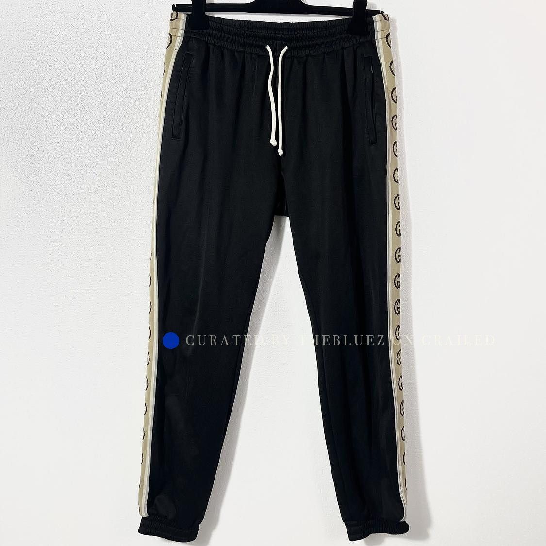 Gucci Logo Tape Black Joggers Size 34 Size US 34 / EU 50 - 1 Thumbnail