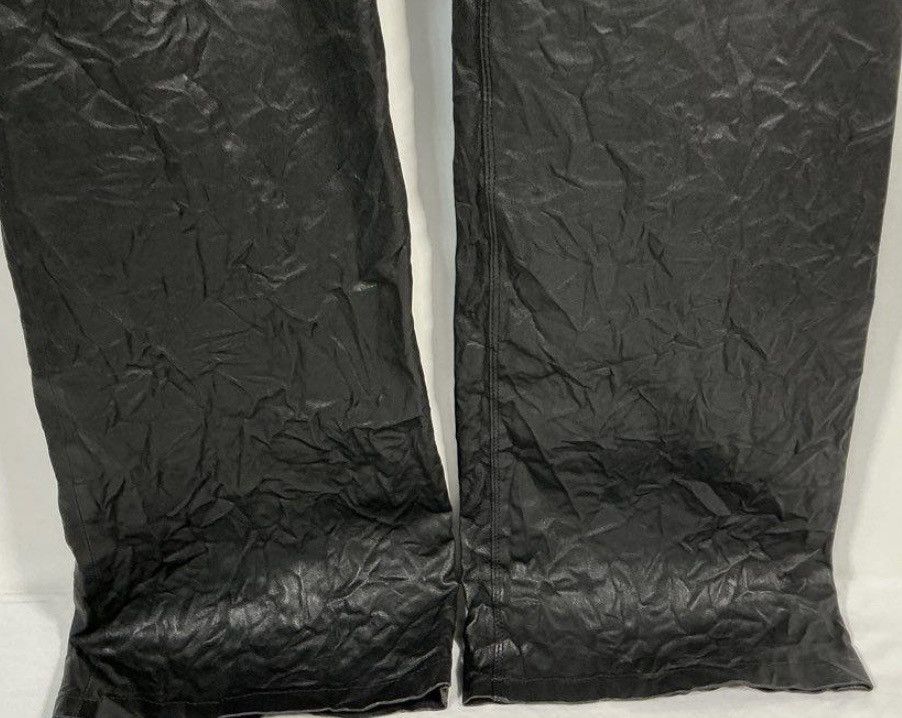 Zadig & Voltaire Zadig & Voltaire Noir Lamb Leather Flared Pants - Size 36 FR Size 26" / US 2 / IT 38 - 3 Thumbnail