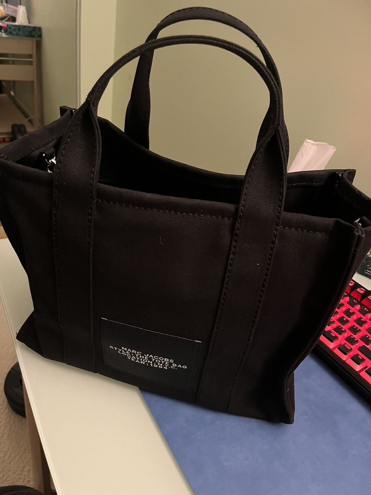 Marc Jacobs Black Marc Jacobs Medium Tote Bag Size ONE SIZE - 4 Thumbnail