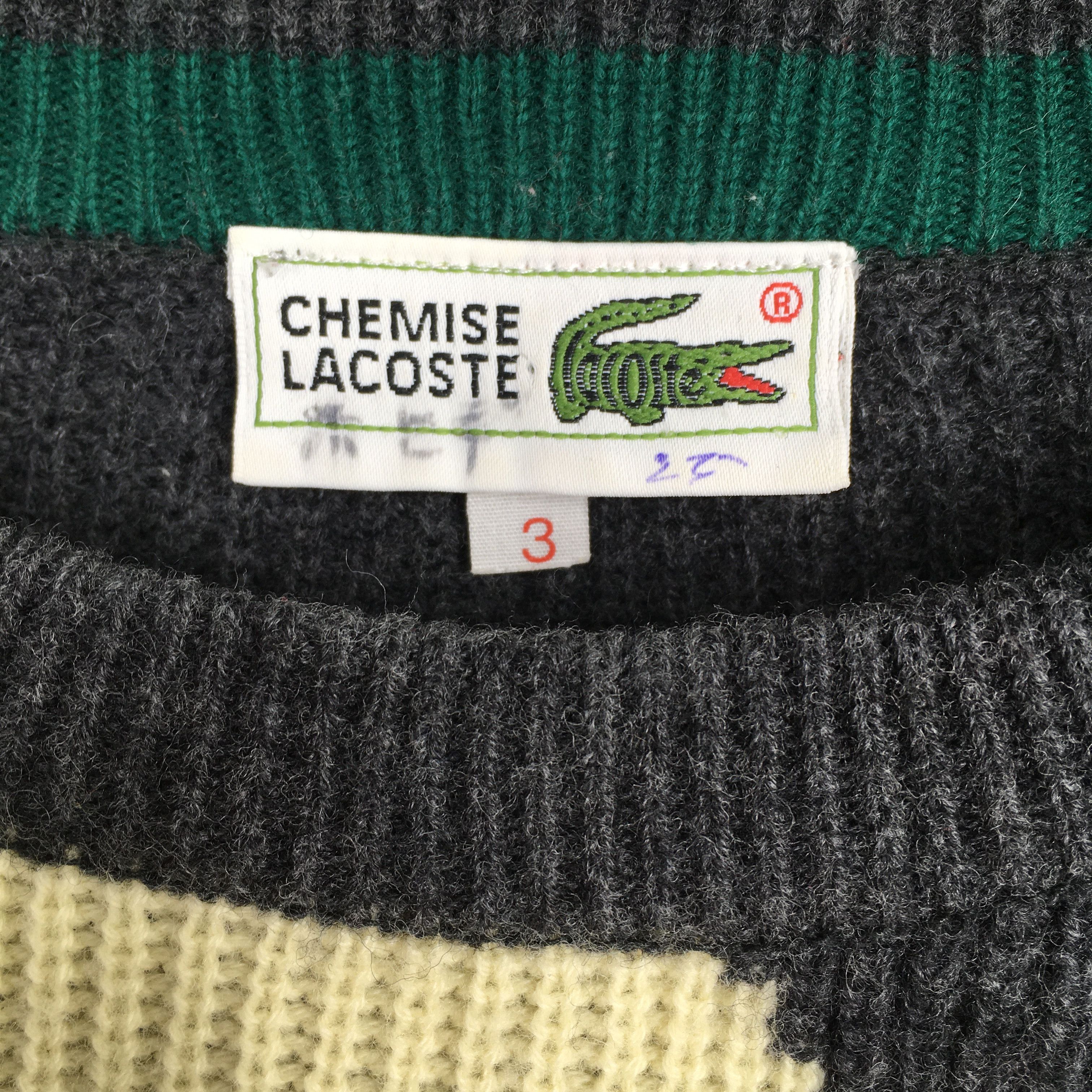 Designer Vintage 90s Chemise Lacoste Sweatshirts Large Size US L / EU 52-54 / 3 - 4 Thumbnail