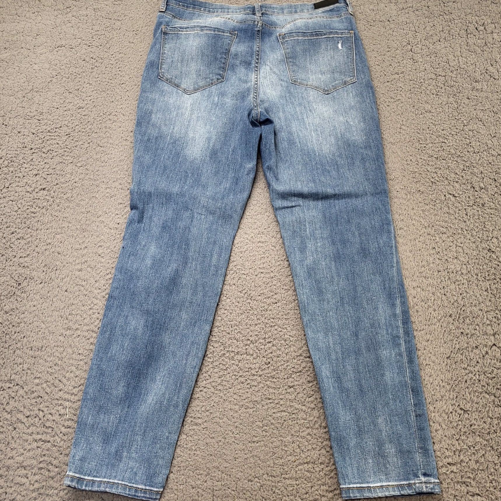 Nicole Miller Nicole Miller Jeans Women Size 12 Soho High Rise Ankle Skinny Crop Blue Denim Size 34" / US 12 / IT 48 - 4 Thumbnail