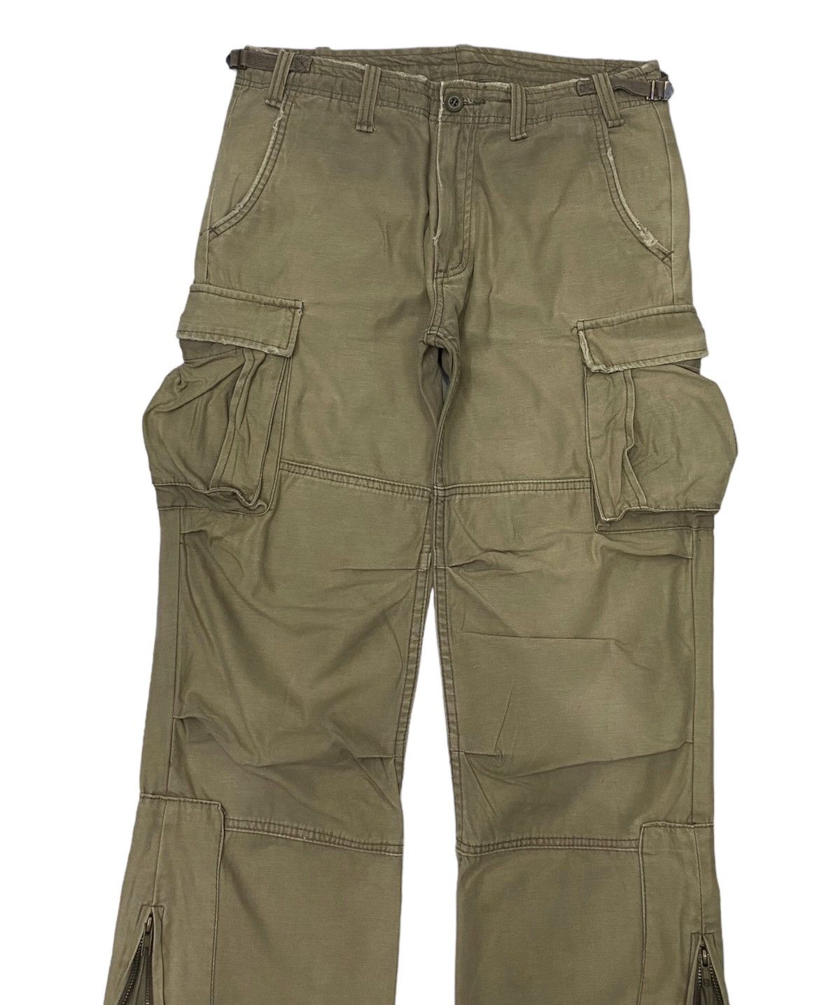 20471120 🔥FLARE CARGO PANTS MULTI POCKET JUNGLE STORM FLARE CARGO Size US 32 / EU 48 - 5 Thumbnail